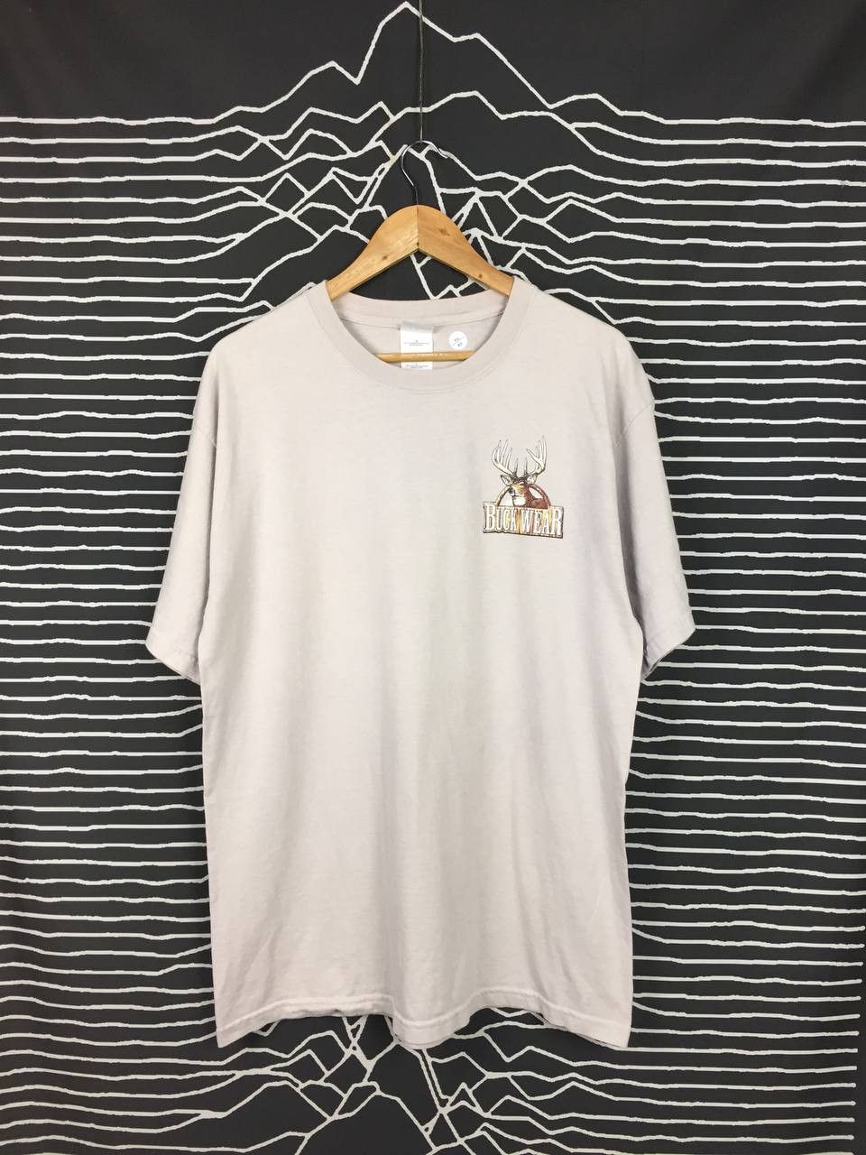 Hunter × Vintage Vtg 00s Buck Wear Place for Gods Creatures Hunting Tee Size US L / EU 52-54 / 3 - 4 Thumbnail