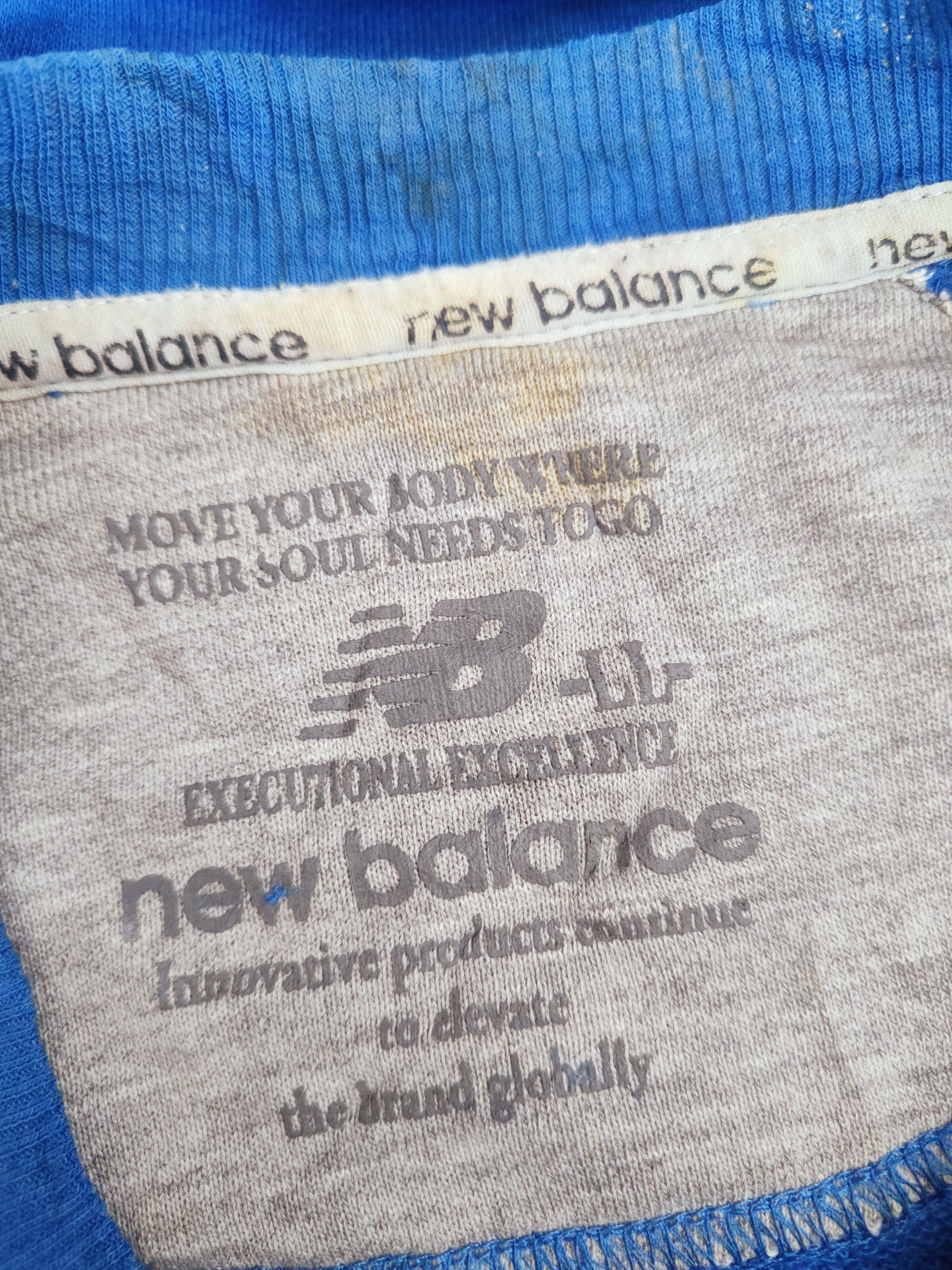 New Balance × Vintage Vintage New Balance Blue Sweatshirts Size US L / EU 52-54 / 3 - 13 Thumbnail