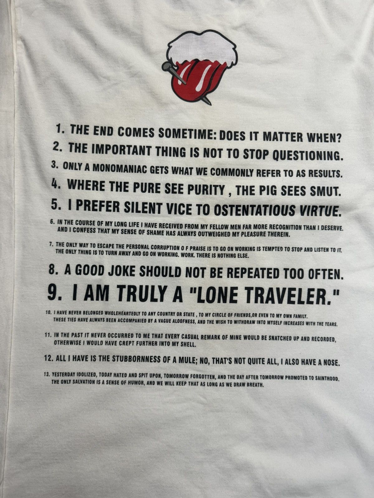 Japanese Brand long sleeve crewneck by NumberNine rolling stone design Size US M / EU 48-50 / 2 - 11 Thumbnail