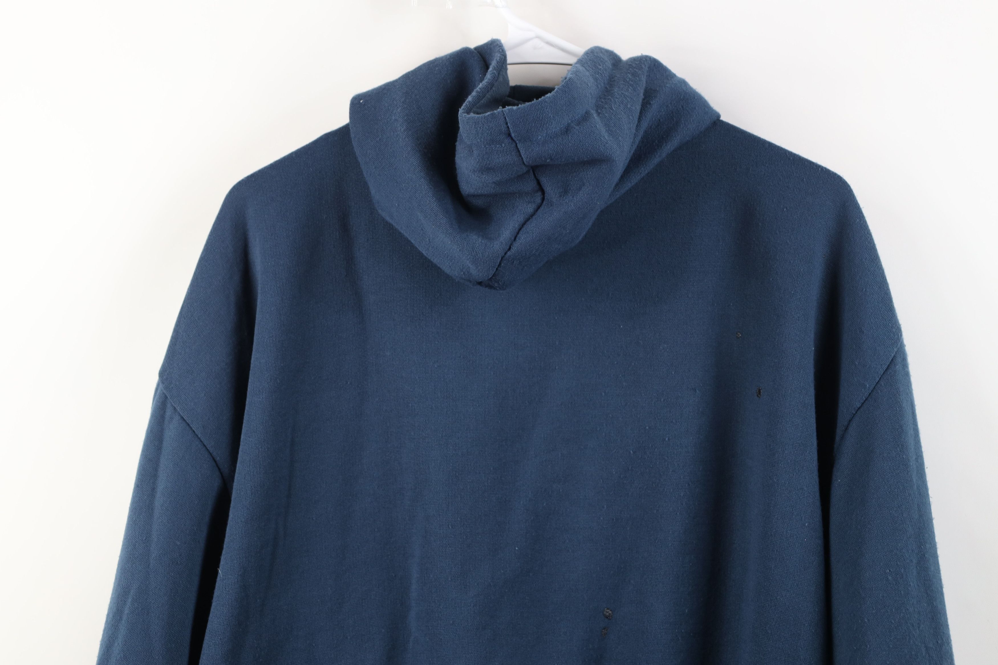 Vintage Vintage 90s Streetwear Thermal Waffle Knit Lined Hoodie Size US XL / EU 56 / 4 - 14 Thumbnail
