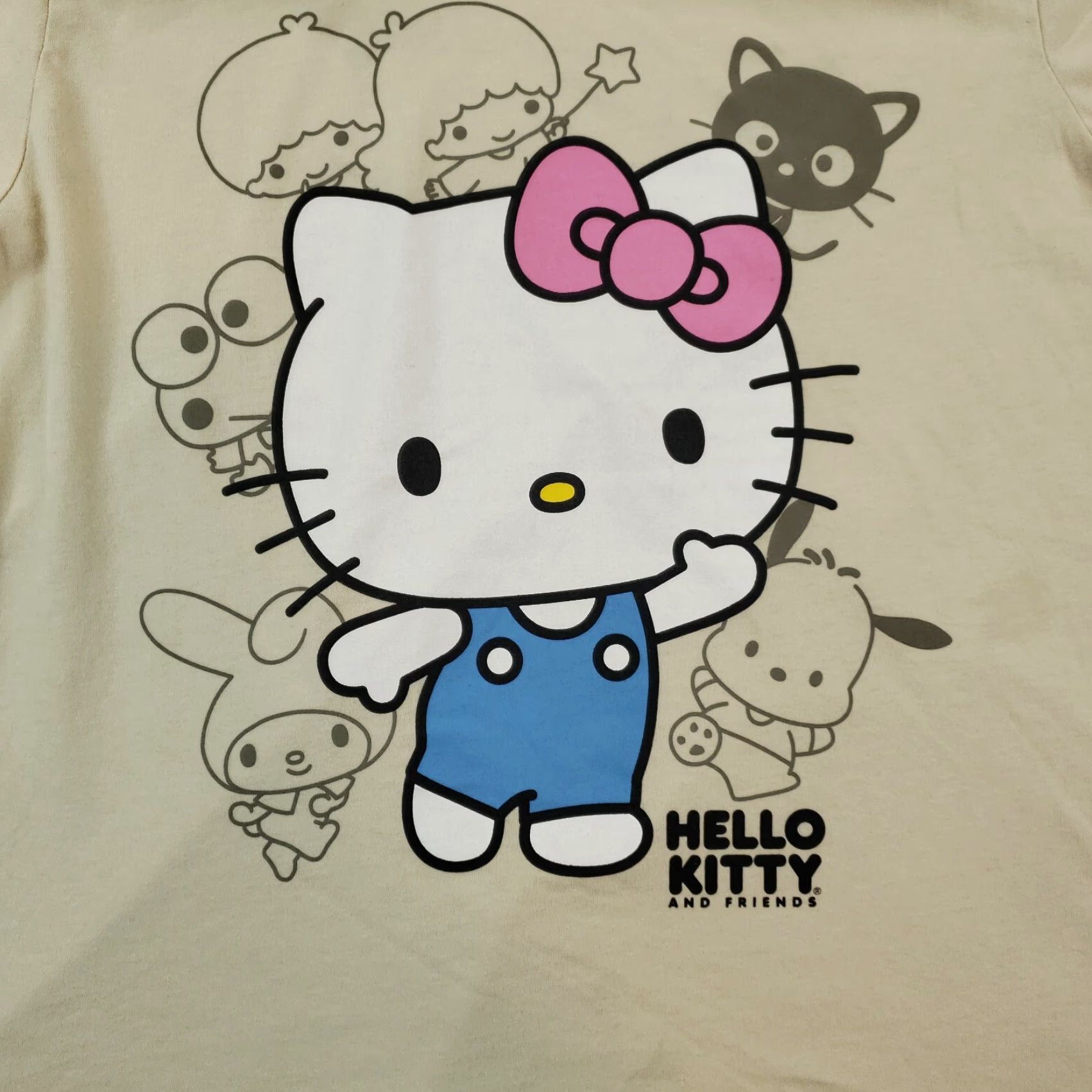 Vintage Sanrio Hello Kitty Shirt Womens XXL 2XL Extra Large Beige Short Sleeve Size XXL / US 16-18 / IT 52-54 - 6 Thumbnail