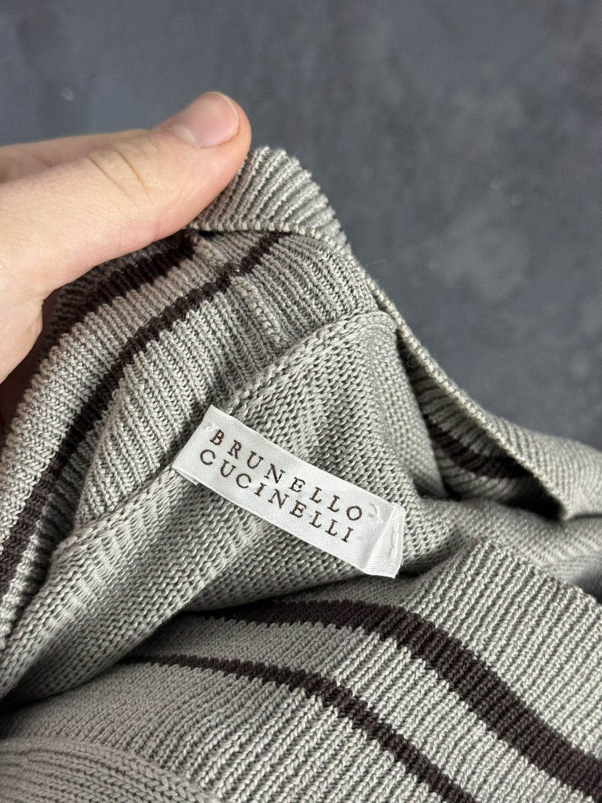 Brunello Cucinelli Brunello Cucinelli Beige Short Sleeve Button Long Cardigan Size M / US 6-8 / IT 42-44 - 12 Thumbnail