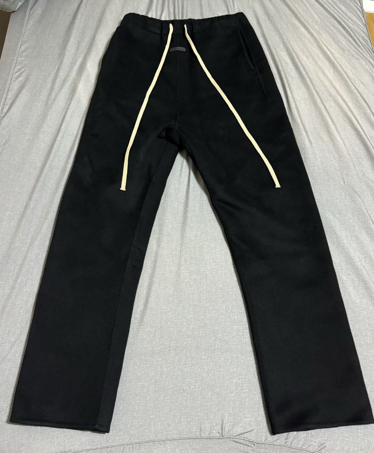 Image of Fear Of God Eternal Virgin Wool & Cashmere Pants in Black, Men's (Size 30)