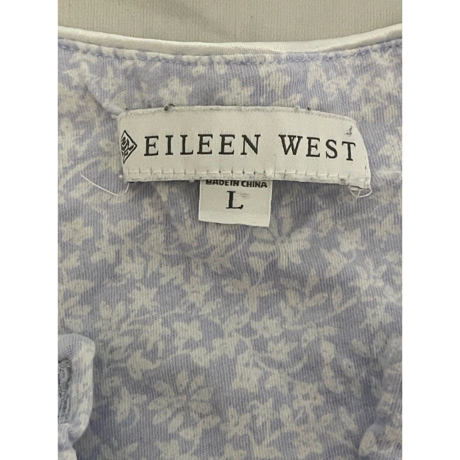 Vintage Eileen West Purple White Flowered Cotton Nightgown Size Large User: Eileen West Purple White Flowered Cotton Nightgown Size Large Size ONE SIZE - 4 Thumbnail