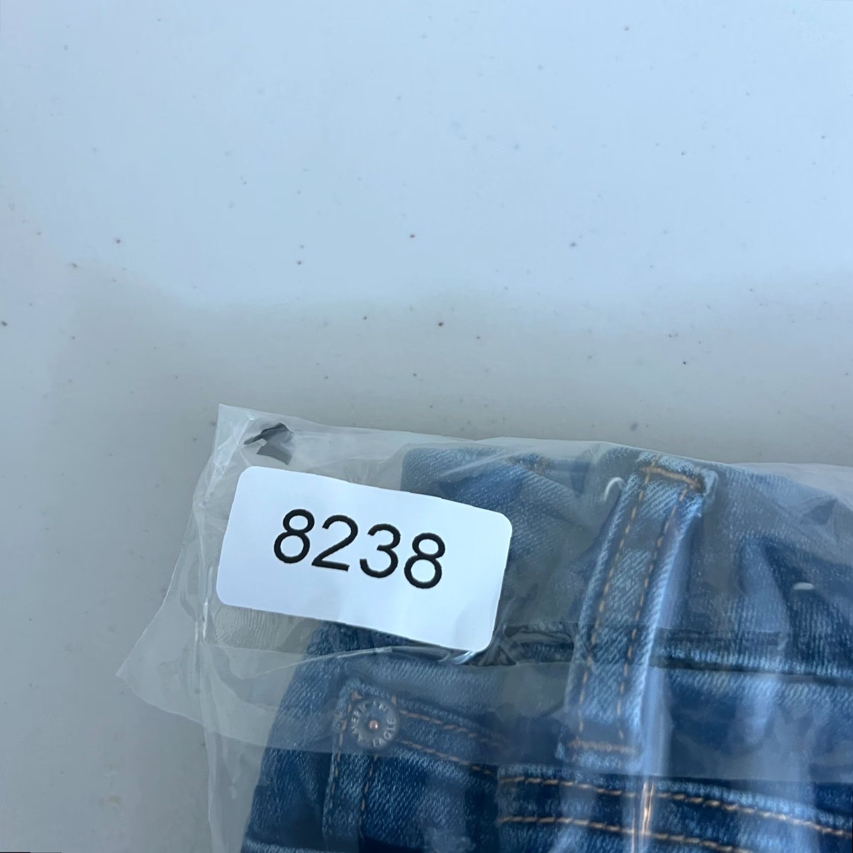Vintage American Eagle Women's Blue Next Level Stretch Curvy High Rise Shortie Size 0 Size 25" / US 0 / IT 36 - 6 Thumbnail