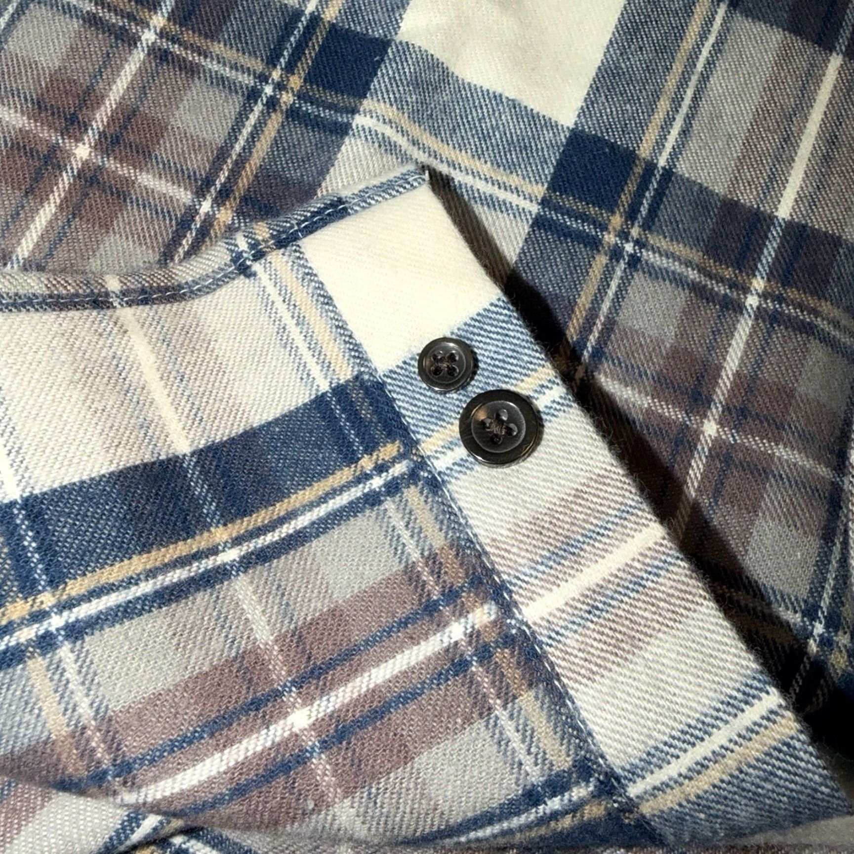 Vintage LL BEAN Scotch Plaid Flannel Shirt Men’s XXL Traditional Fit Indigo Tartan New Size US XXL / EU 58 / 5 - 4 Thumbnail
