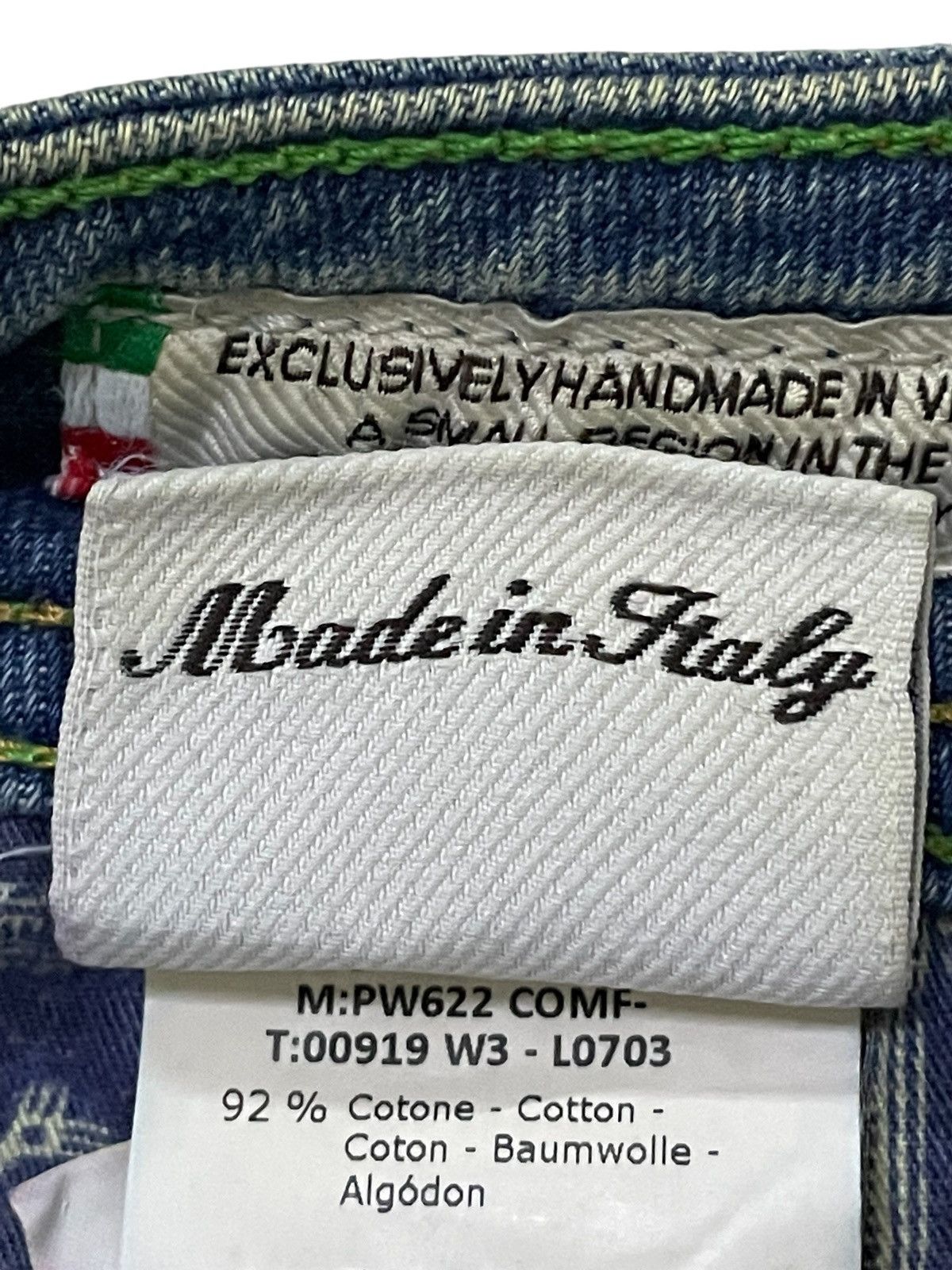Jacob Cohen Jacob Cohen Hand Made italian Made Mud Wash Jeans Size US 33 - 22 Thumbnail