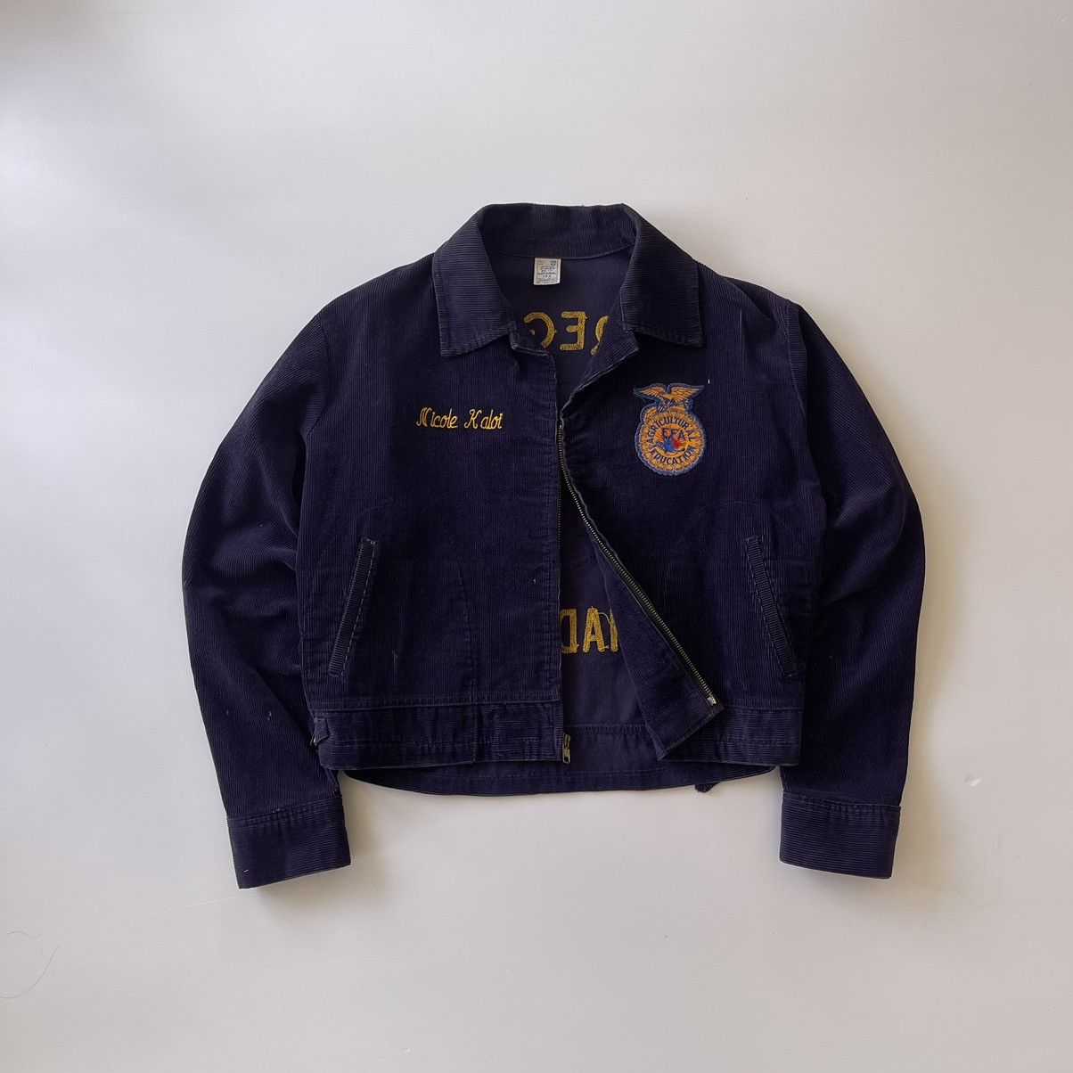 image of Made In USA x Vintage Ffa Jacket Oregon in Blue, Men's (Size Medium)