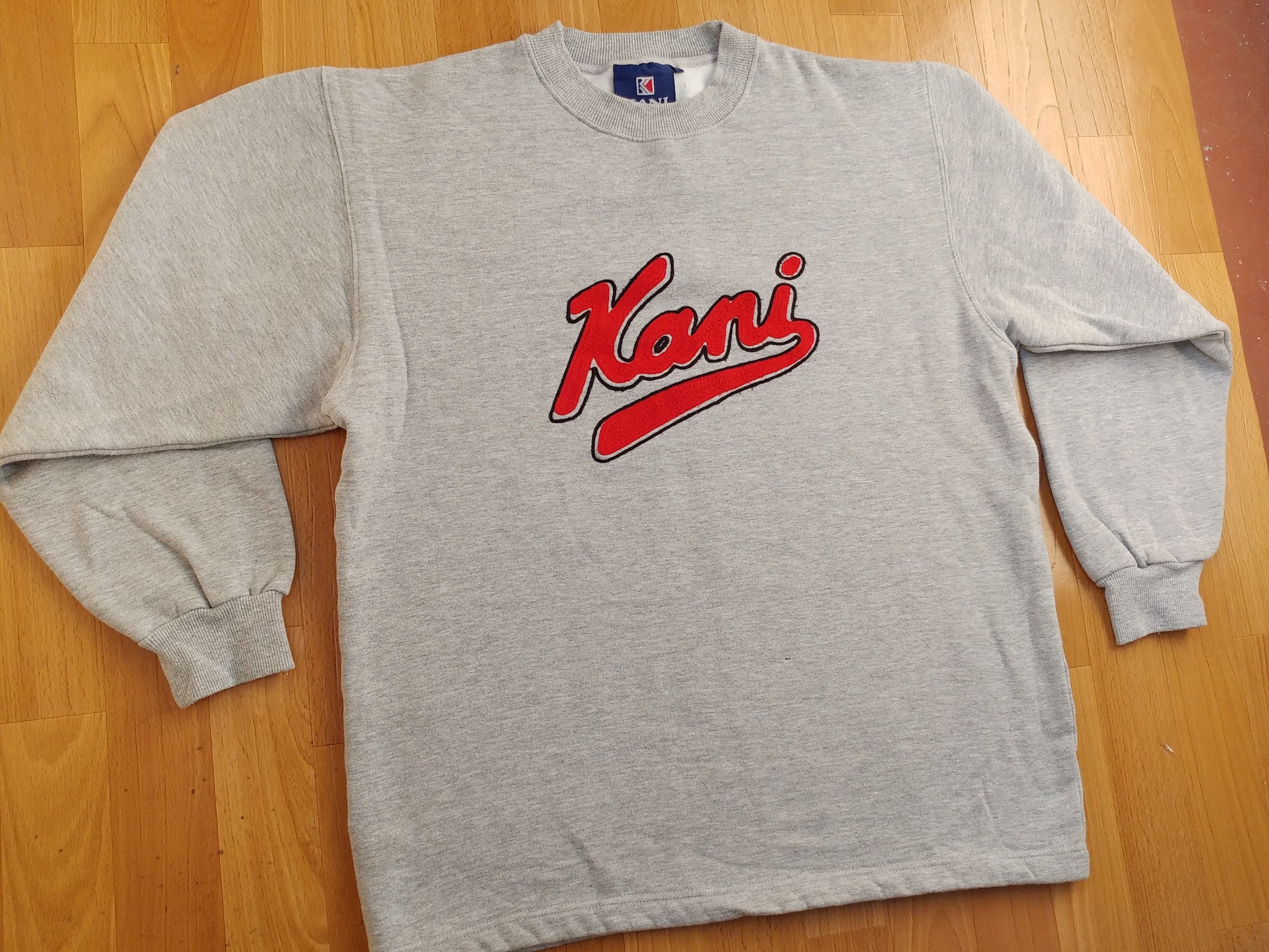 Karl Kani KARL KANI sweatshirt, gray, vintage Kani, 90s hip-hop size L Size US L / EU 52-54 / 3 - 2 Thumbnail