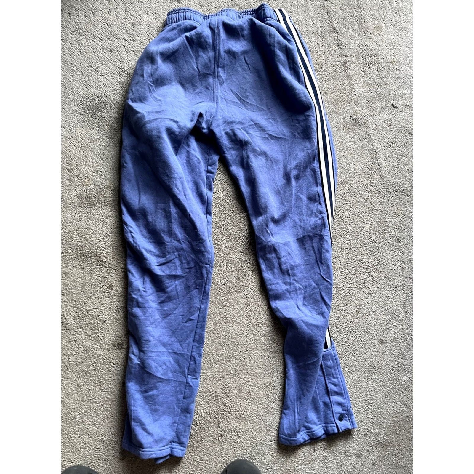 Champion Champion Sweatpants Med Blue Straight Striped Logo Authentic Men's W/ Pocket Size US 31 - 3 Thumbnail