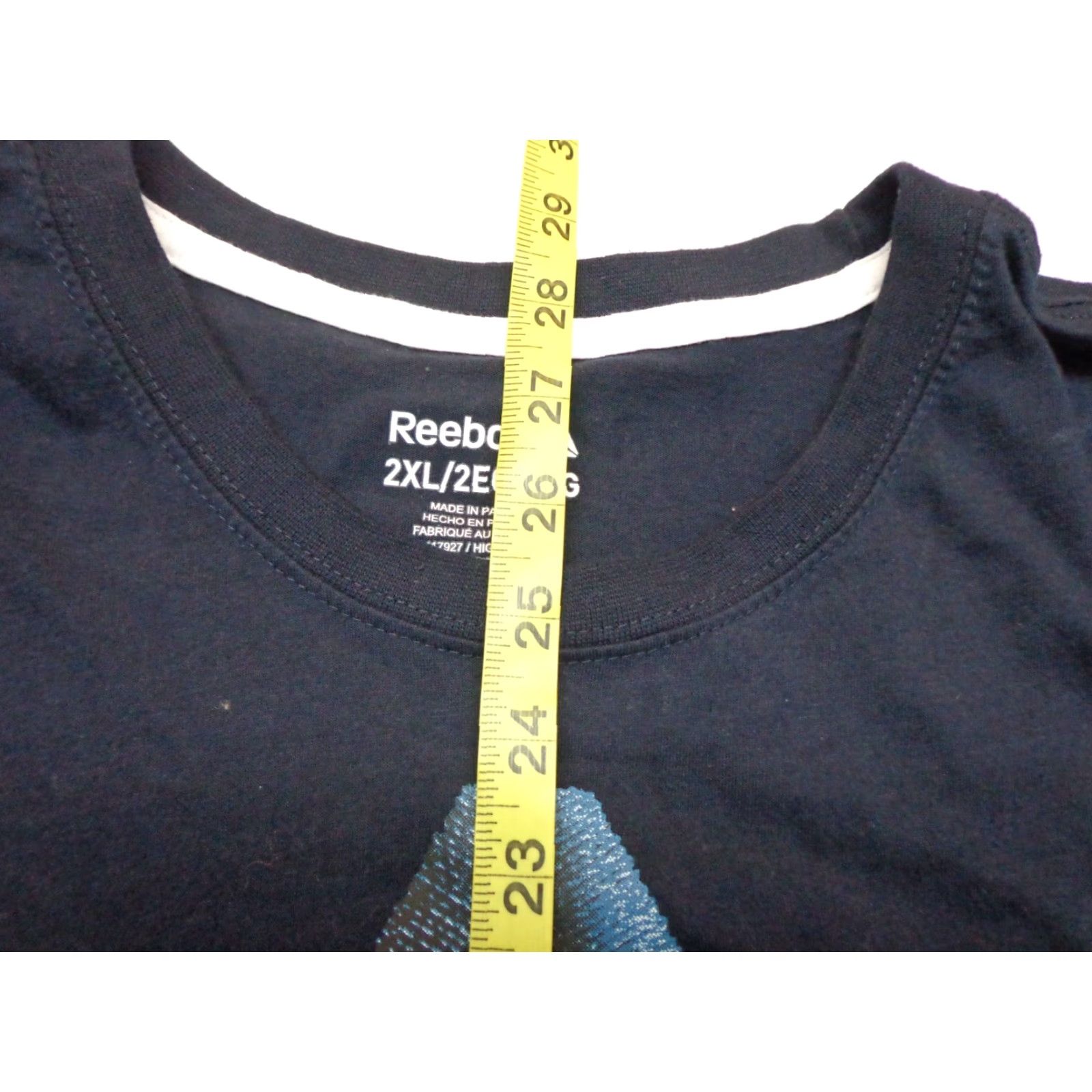 Reebok Reebok T-Shirt Crew Neck Navy Blue 2XL Men Logo Shirt Size US XXL / EU 58 / 5 - 6 Thumbnail