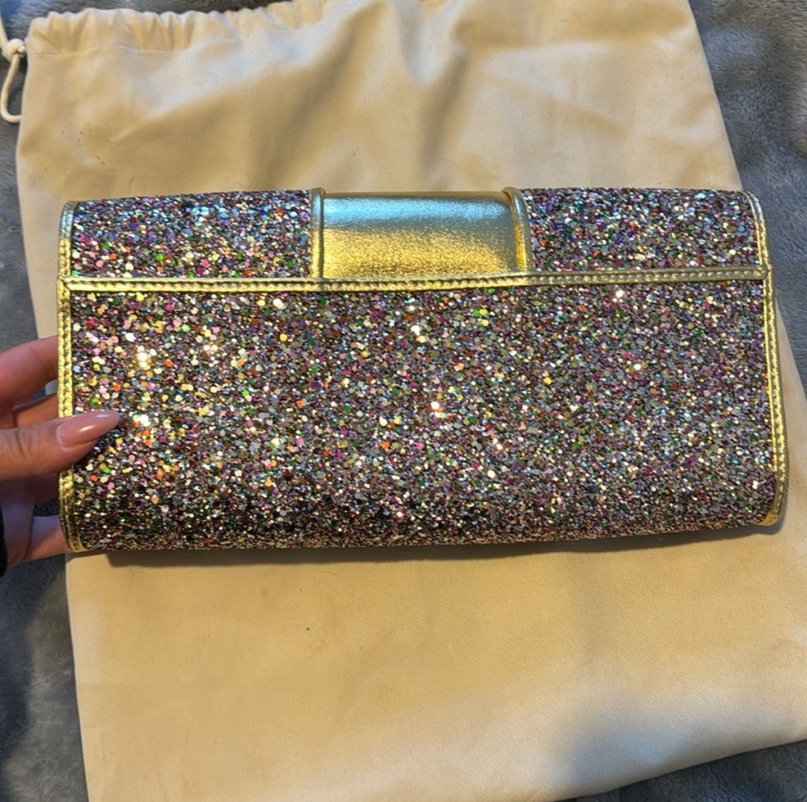 Perrin Limited Edition Perrin Paris Glitter Glove Clutch Size ONE SIZE - 4 Thumbnail