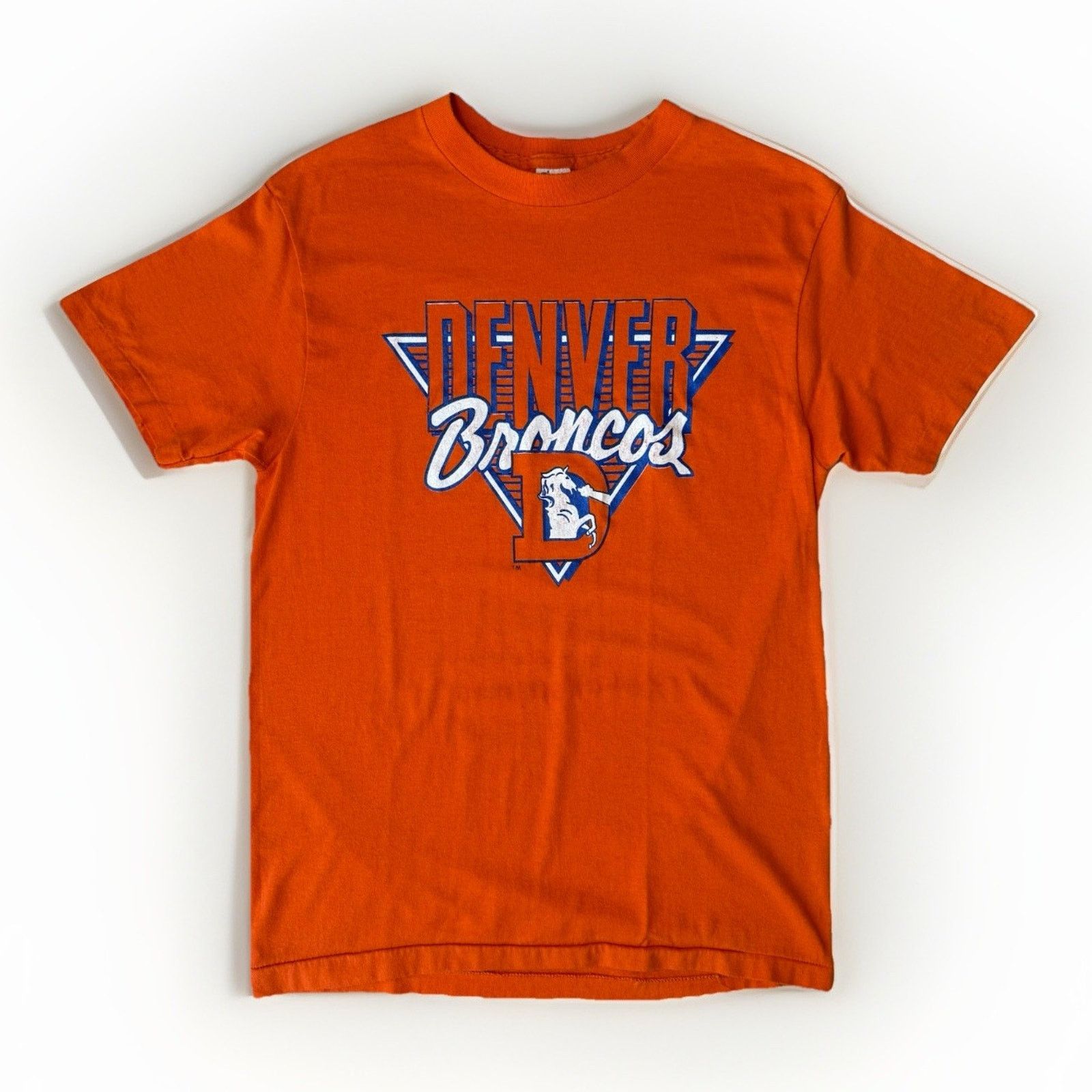 Champion Vintage Denver Broncos Shirt Medium Orange 80s Made in USA Size US M / EU 48-50 / 2 - 1 Thumbnail