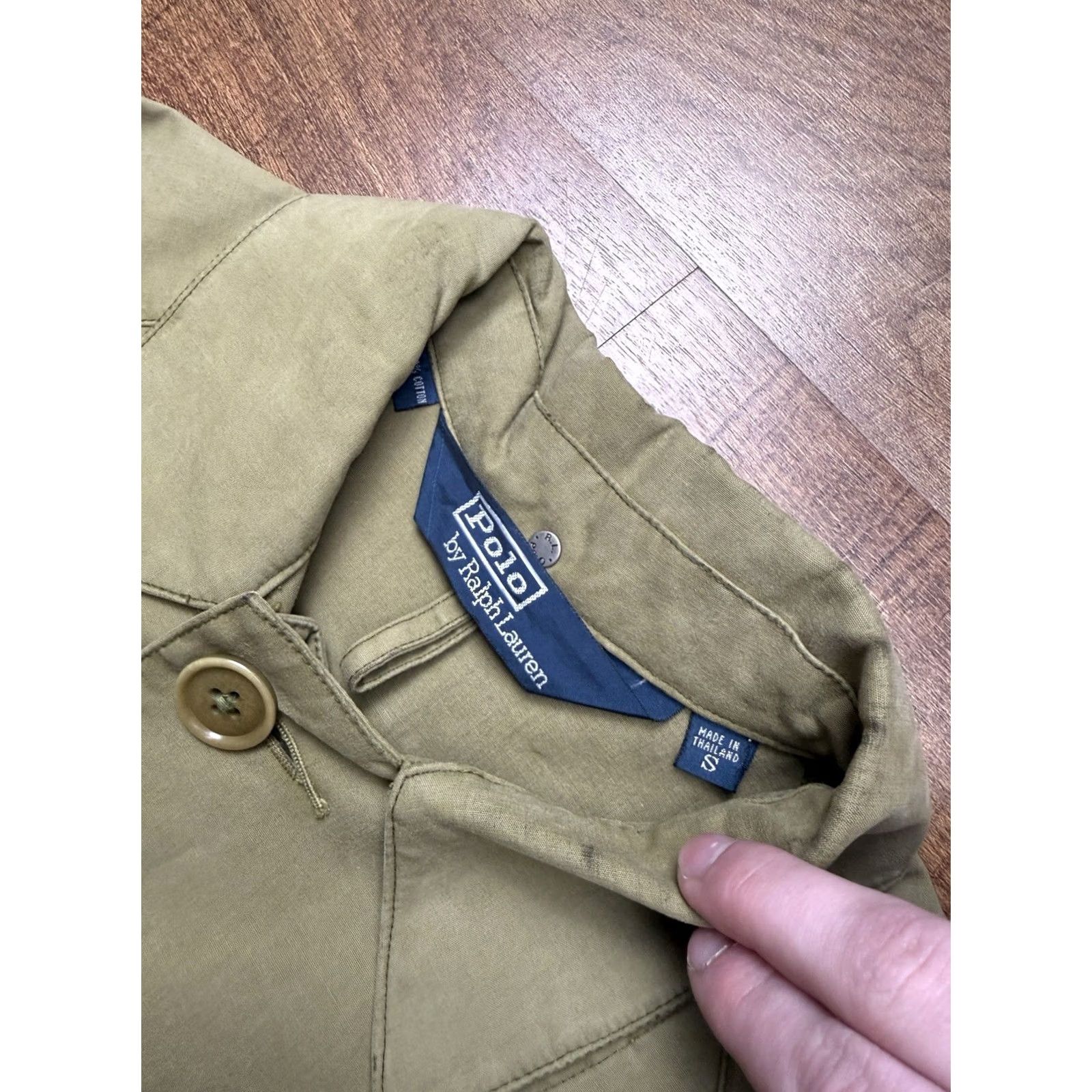 Ralph Lauren VTG 80s Polo Ralph Lauren Twill Cotton Duster Trench Coat Green Men’s Size Small Coat Size US S / EU 44-46 / 1 - 4 Thumbnail