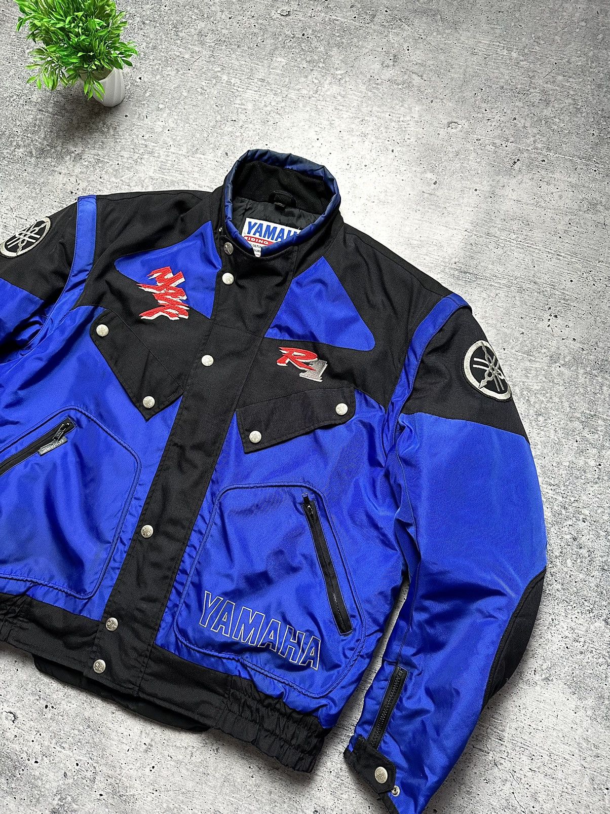 Yamaha Vintage 90s Yamaha R1 Transformer 2 in 1 Racing Moto Jacket Size US XL / EU 56 / 4 - 4 Thumbnail