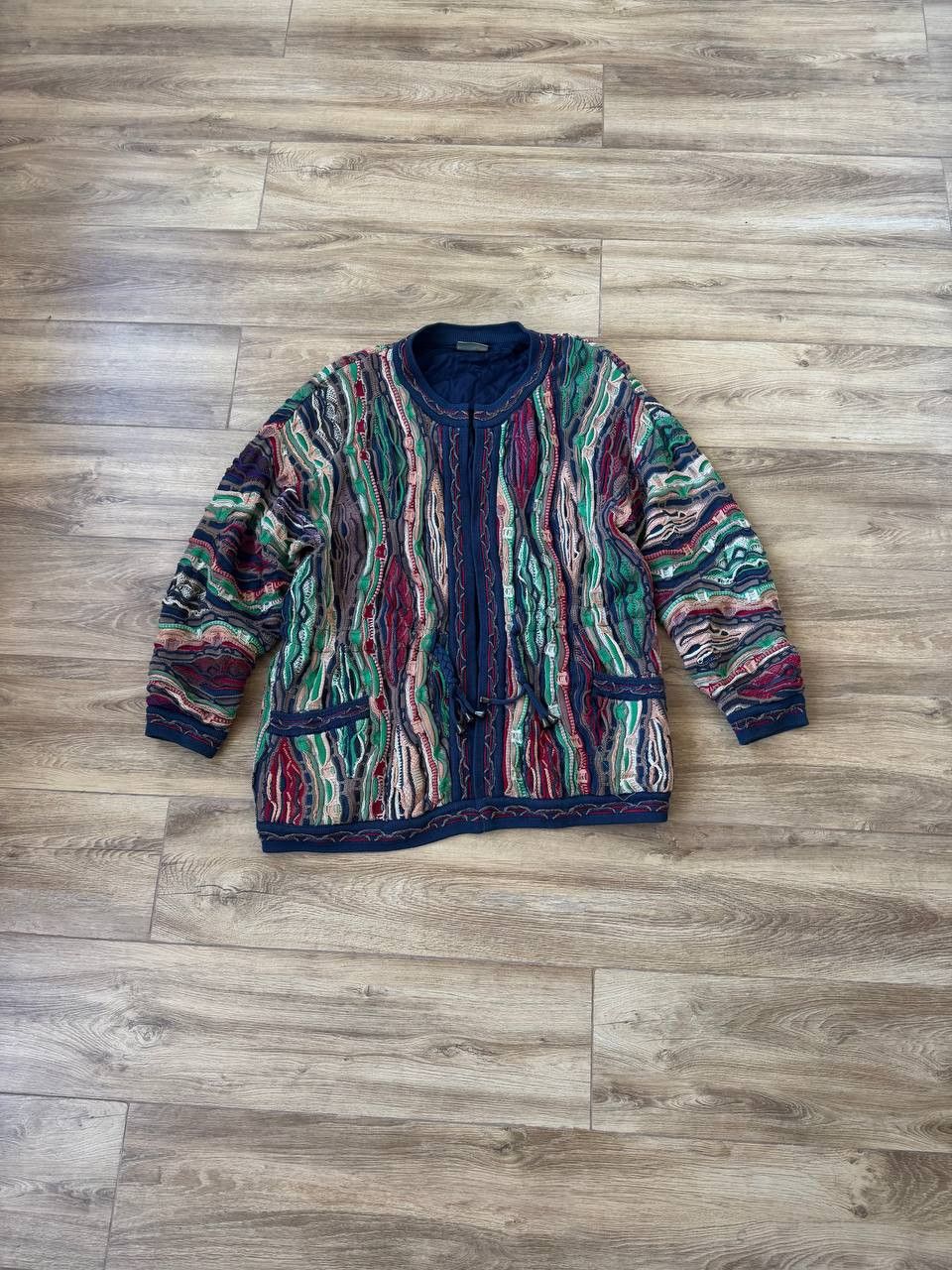Coogi COOGI Australia Jacket XL 3D Knit Cardigan Sweater Biggie Size US XL / EU 56 / 4 - 1 Thumbnail