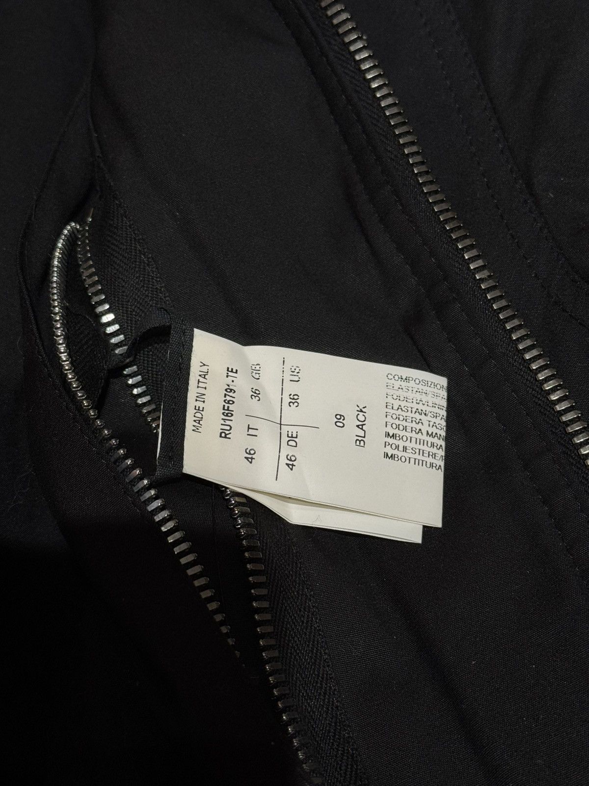 Rick Owens BOMBER MAINLINE PADDED CLASSIC JACKET M1A1 Size US S / EU 44-46 / 1 - 7 Thumbnail