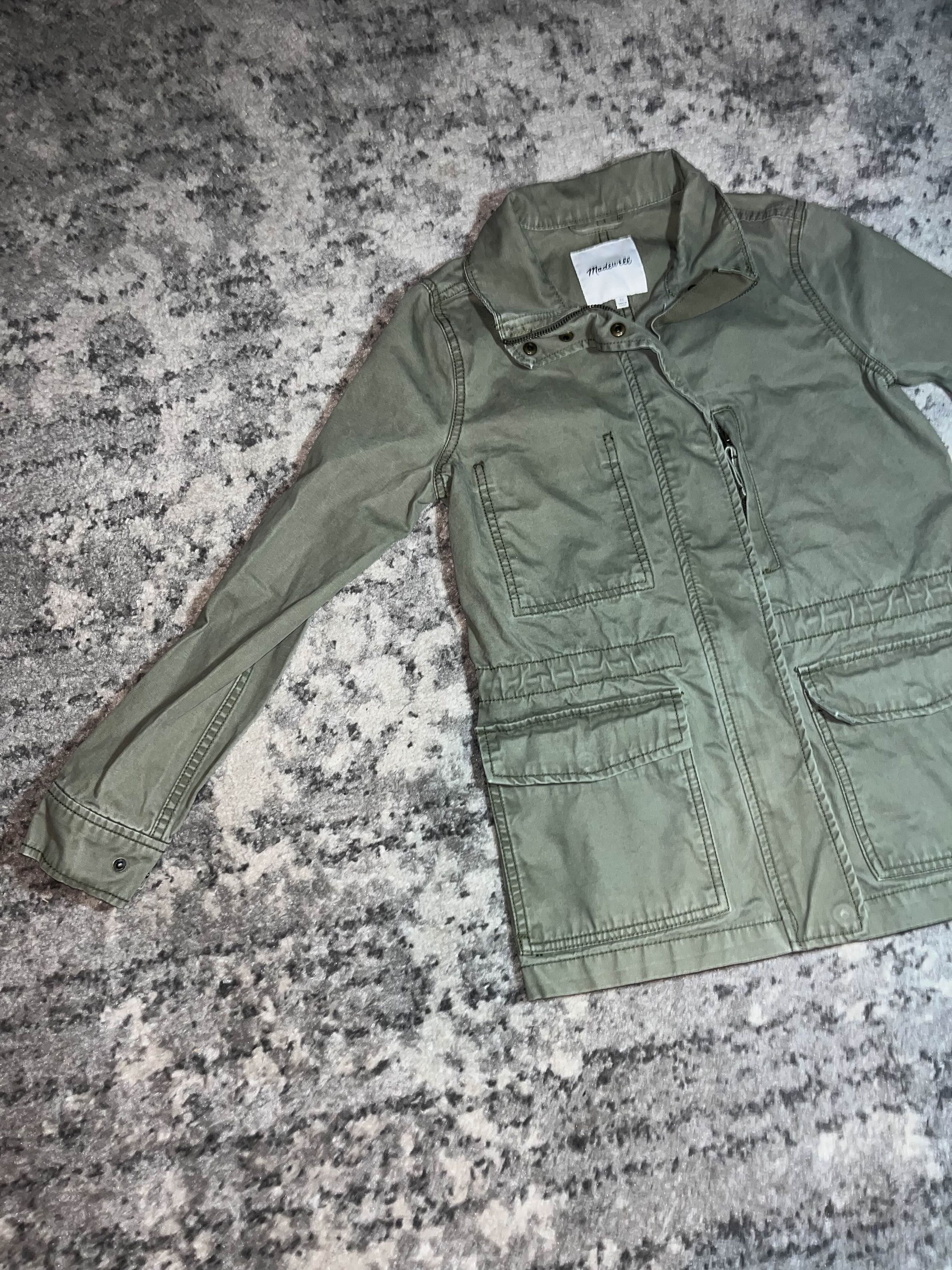 Madewell Madewell Womens Green military style jacket Size XS / US 0-2 / IT 36-38 - 4 Thumbnail
