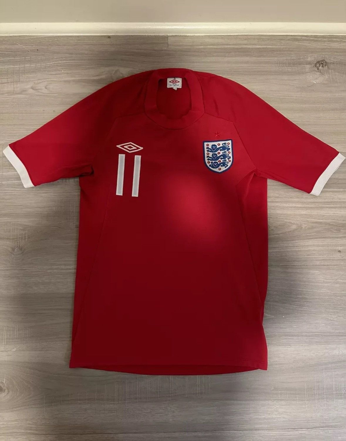 Umbro UMBRO ENGLAND 2010 #11 JOE COLE SOCCER JERSEY Size US S / EU 44-46 / 1 - 1 Thumbnail