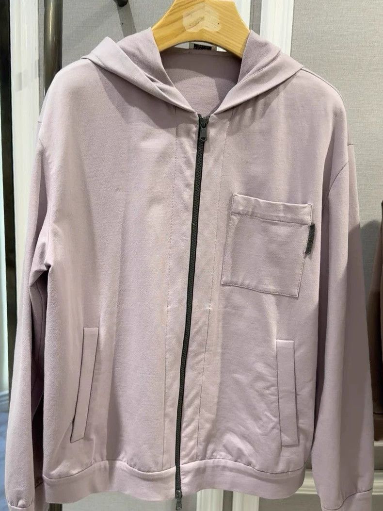 Brunello Cucinelli Brunello Cucinelli Hooded Zip Jacket - dmc Size US L / EU 52-54 / 3 - 1 Thumbnail