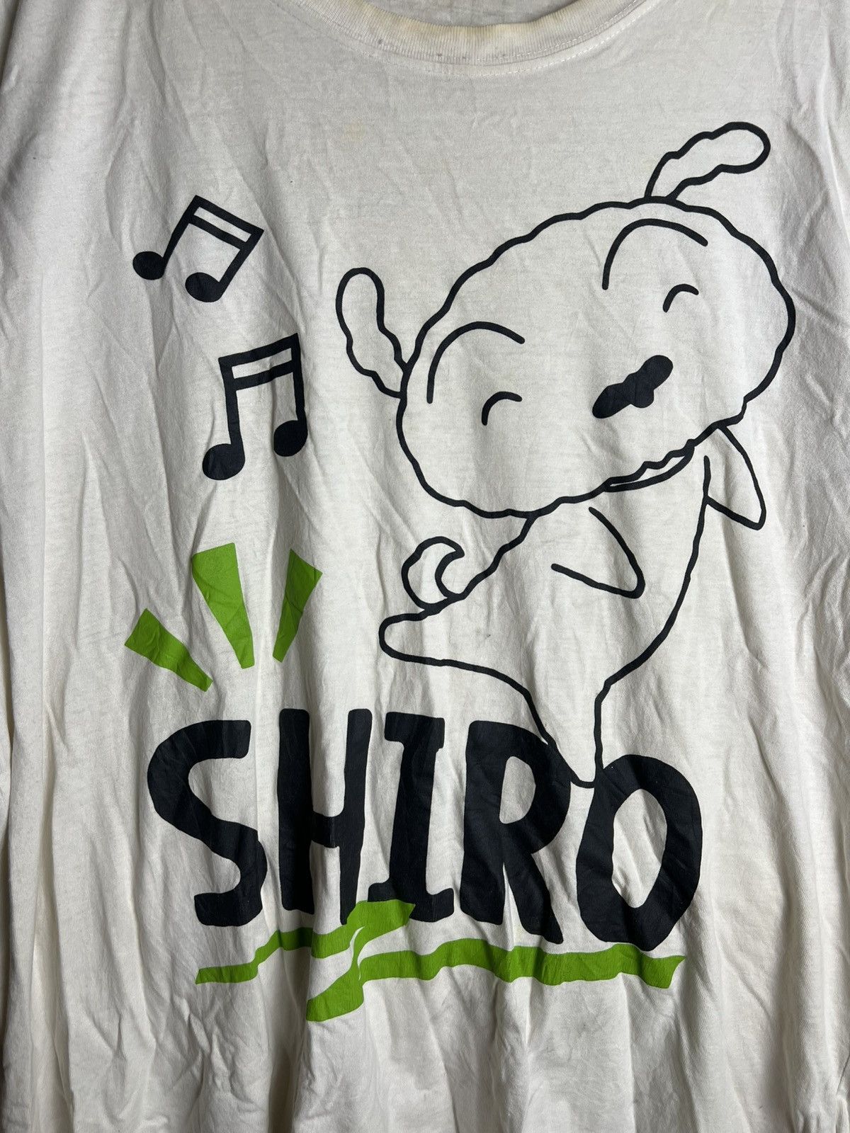 Anime Vintage Crayon Shin Chan Character Shiro Oversize Size US XXL / EU 58 / 5 - 2 Thumbnail