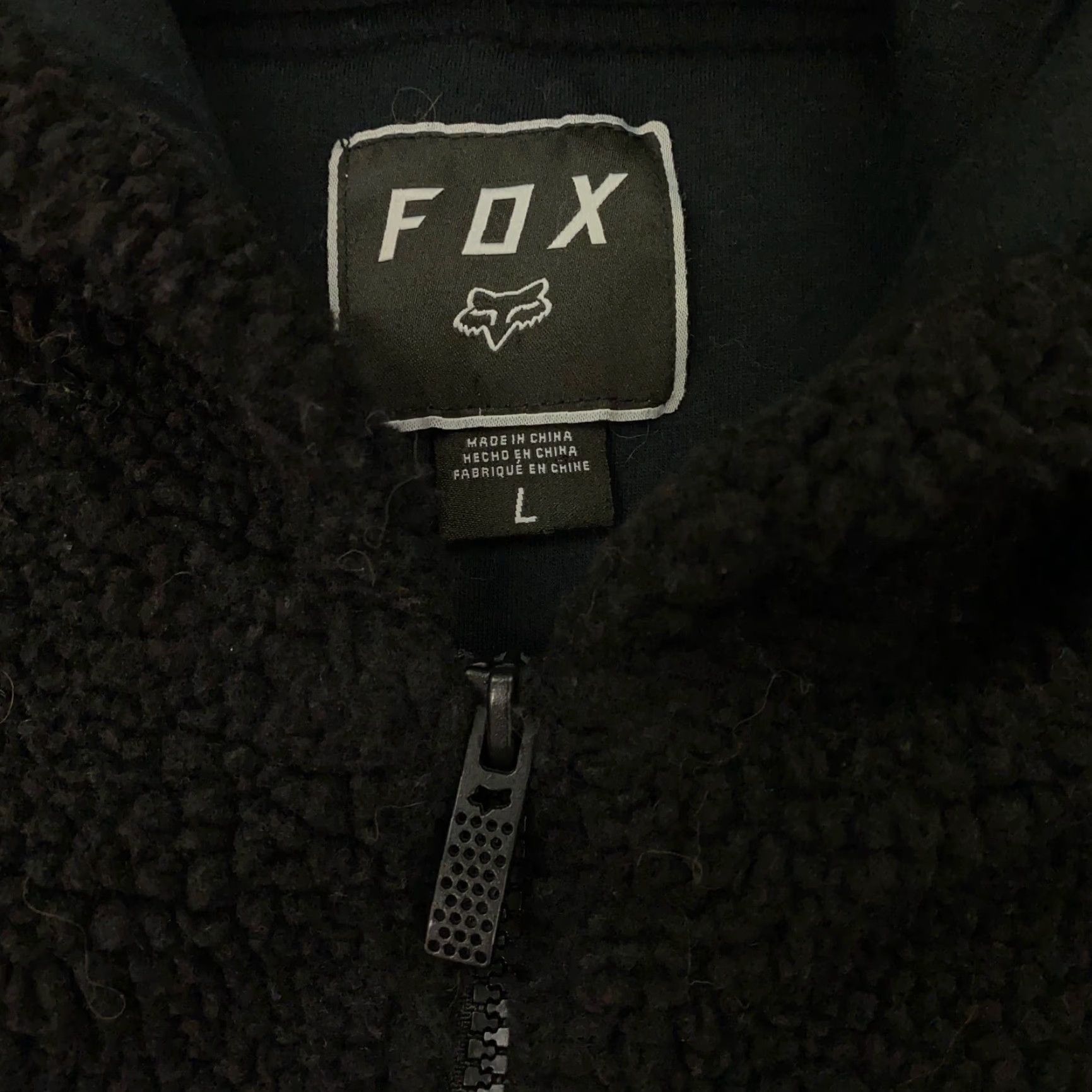 Fox Racing Fox Hoodie Womens Large Black Sherpa Fleece 1/4 Zip Sweatshirt Motocross Size L / US 10 / IT 46 - 3 Thumbnail