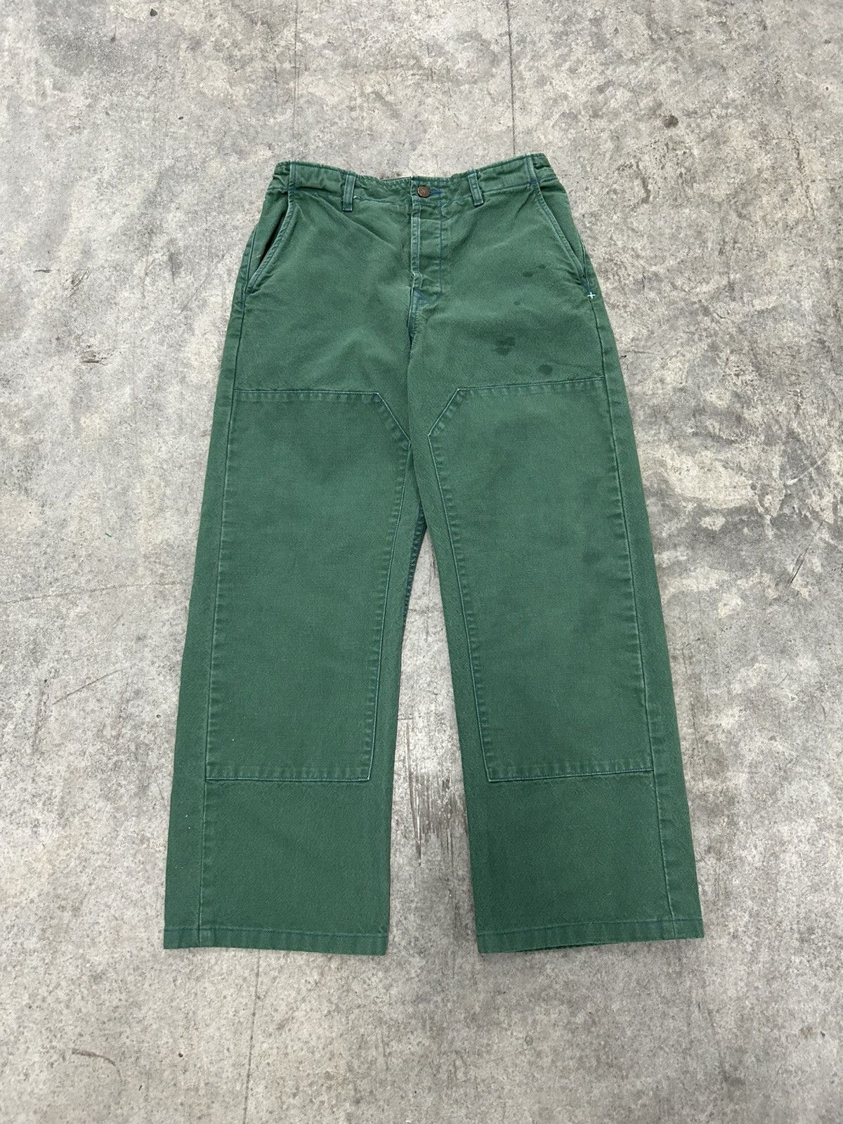 Imogene + Willie Imogene and Willie clarke canvas work pants in spruce Size 29" - 1 Thumbnail