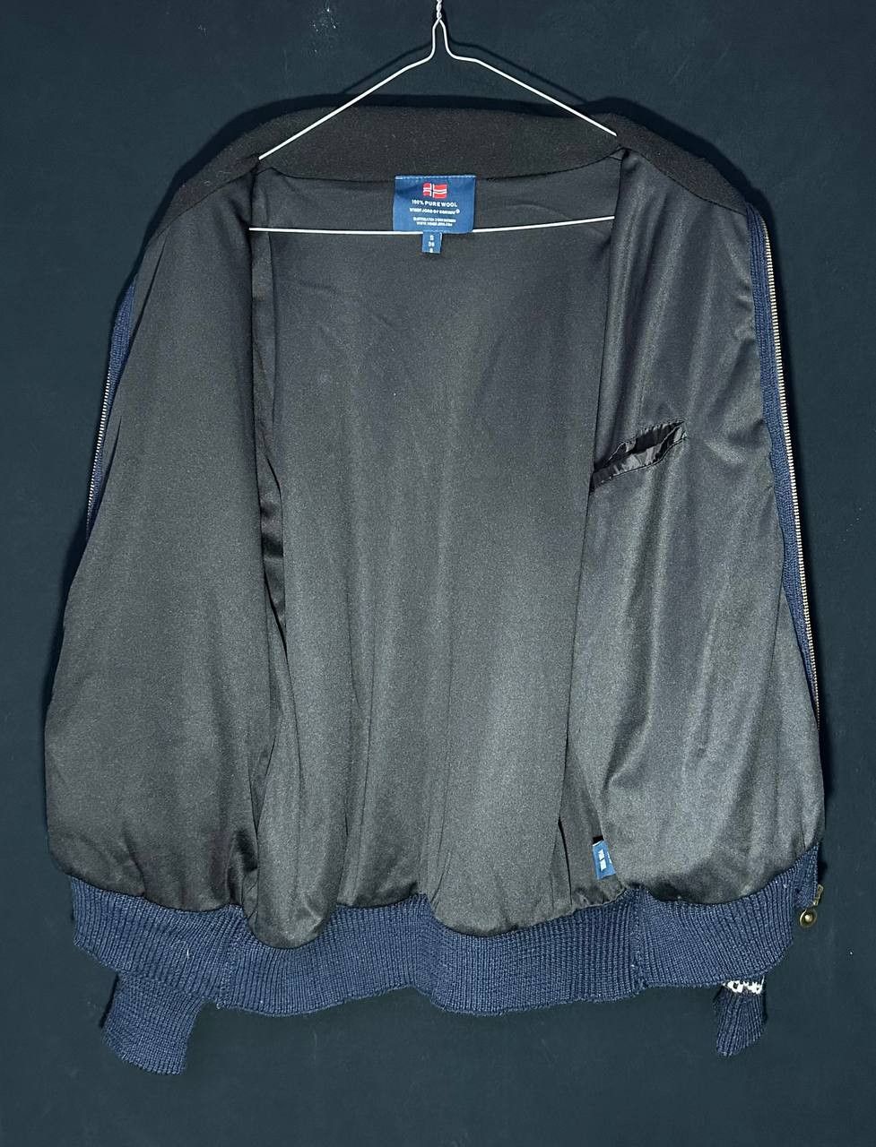 Vintage Windfjord of Norway Pure Wool Full Zip Sweater windbreaker Size US S / EU 44-46 / 1 - 7 Thumbnail