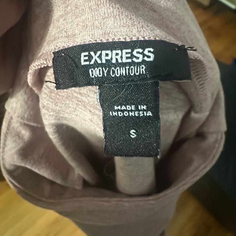 Express Express Body Contour Mock Neck Cut-Out Long Sleeve Bodysuit Size S / US 4 / IT 40 - 5 Thumbnail