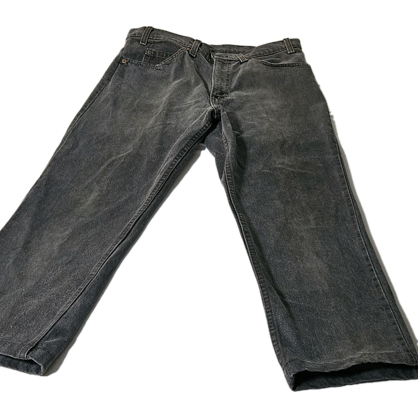 Levi's Vintage ORANGE TAG Levi’s 509 Black USA W32 X L27 Faded Size US 32 / EU 48 - 3 Thumbnail