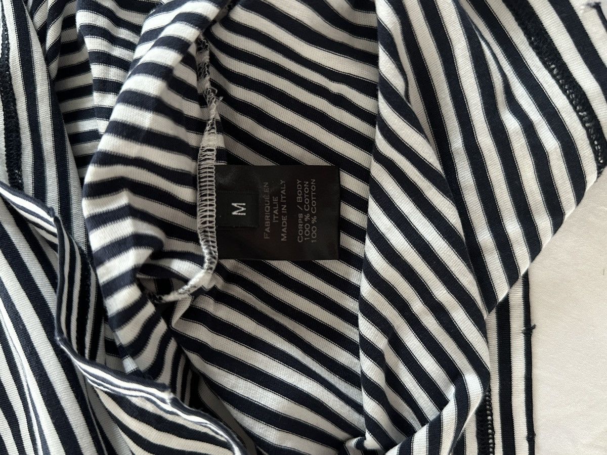 Balmain Balmain Paris striped T-shirt with button detail Size US M / EU 48-50 / 2 - 9 Thumbnail
