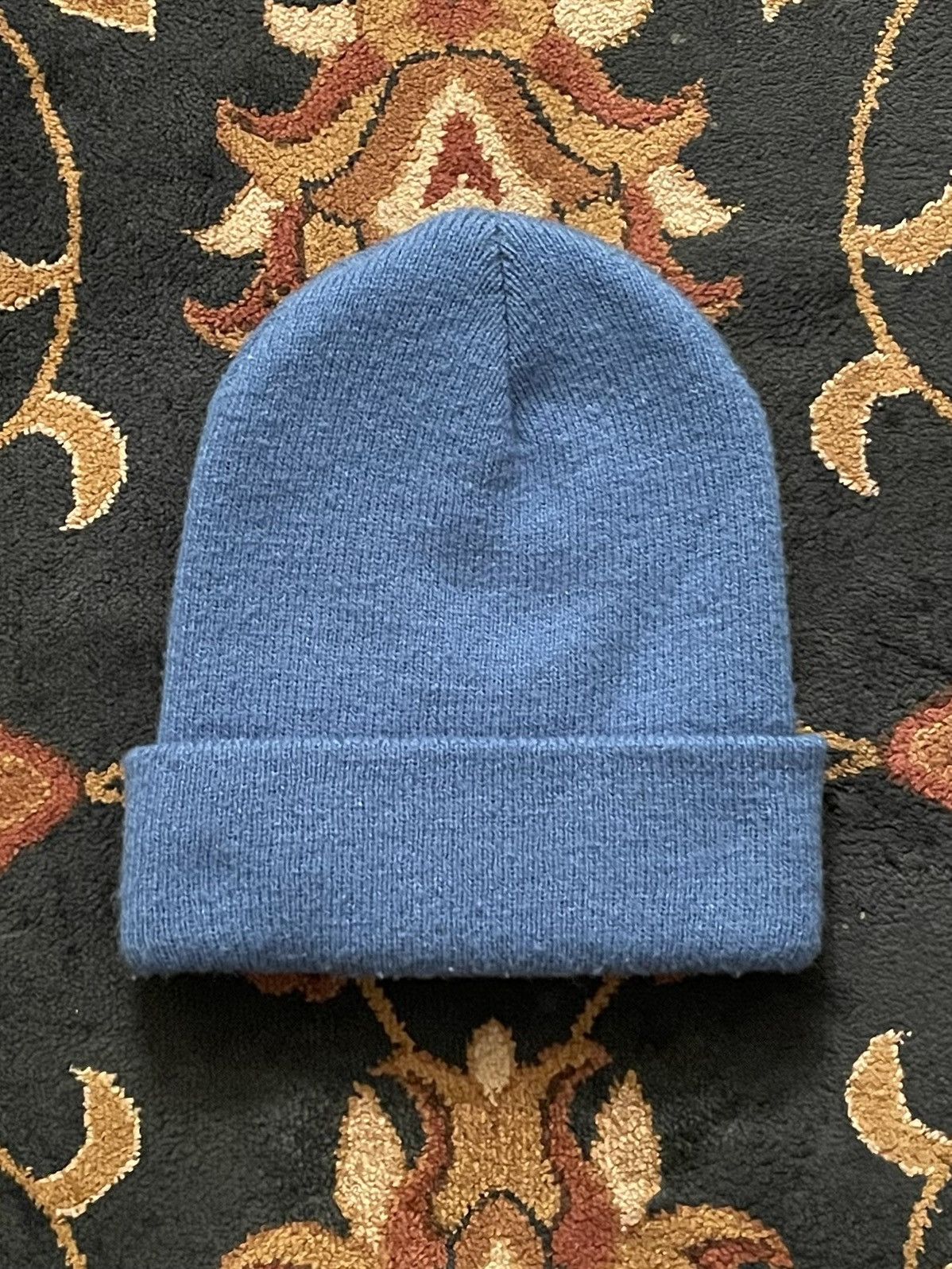 Nike Vintage 90s Nike Swoosh Logo Blue Beanie Toque Hat Size ONE SIZE - 2 Thumbnail