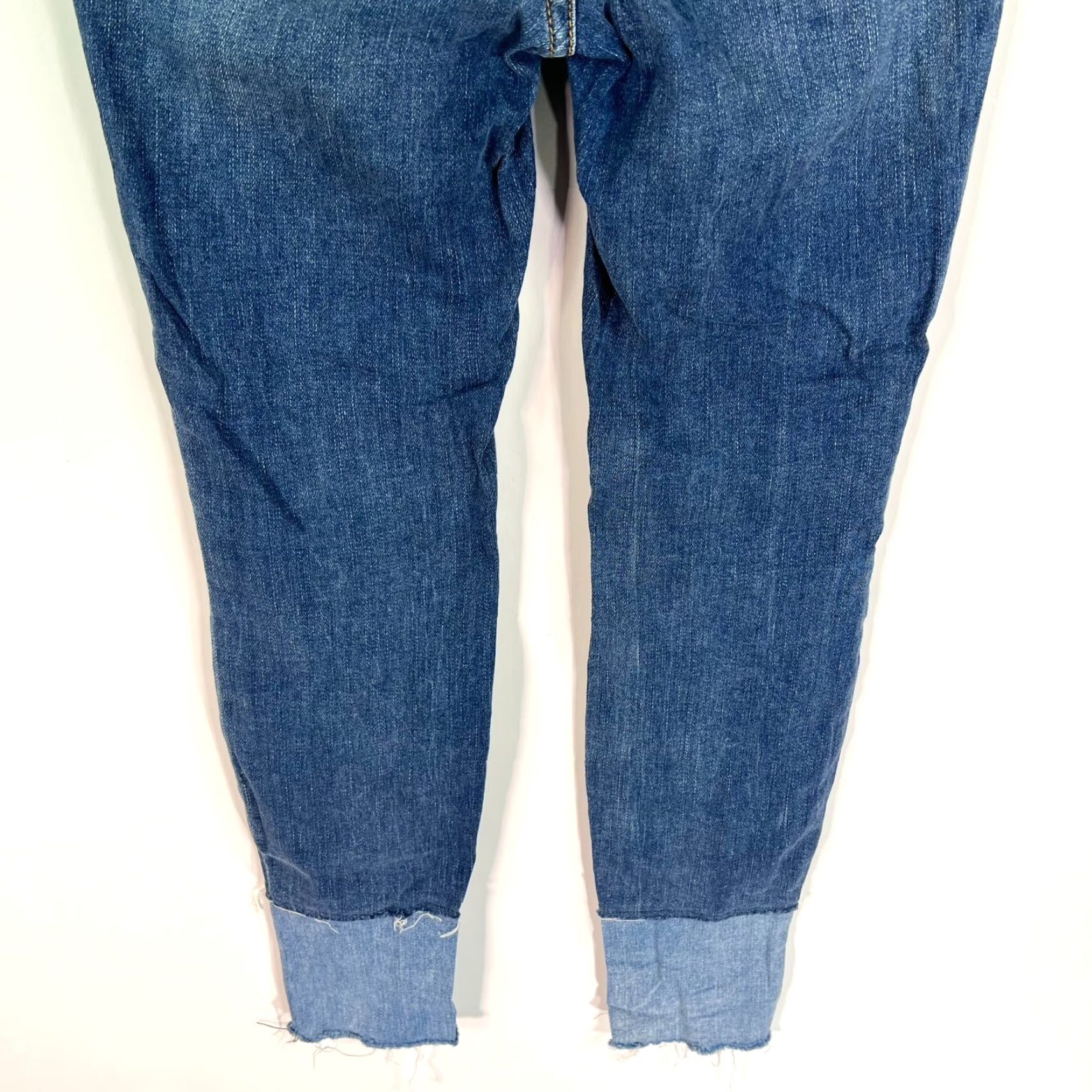 Vintage VINTAGE Anthropology Pilcro & The Letterpress Skinny Jeans Women's 25 Ankle Blue 26X28 Size 42" / US 20 - 6 Thumbnail
