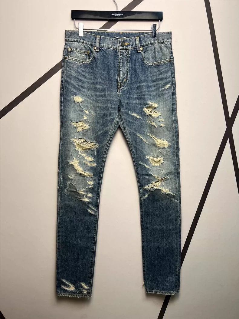 Saint Laurent Paris saint Laurent paris14 Spring and Summer Cat Beard Washed B Size US 33 - 1 Thumbnail