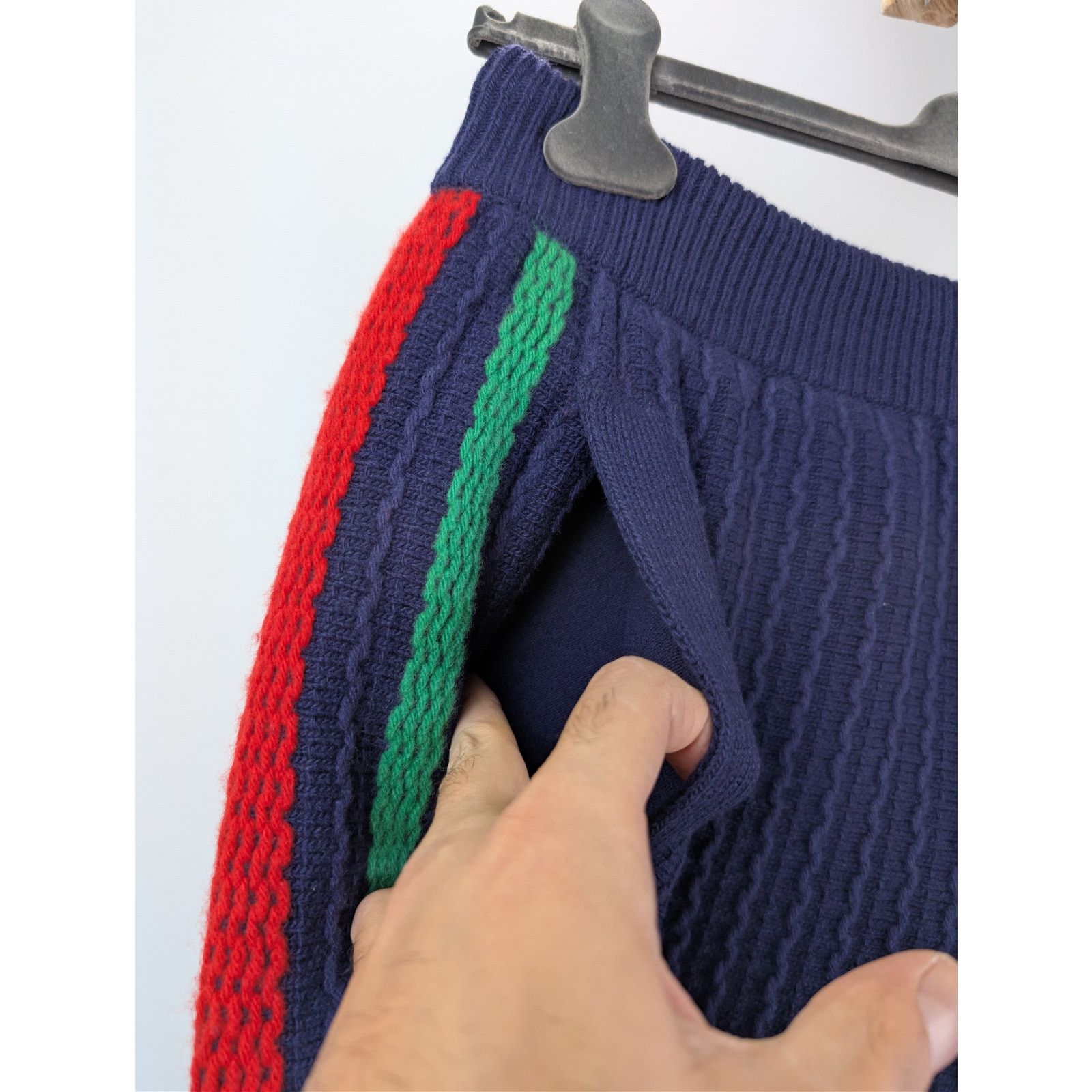 Gucci o1rshd1 Sweatpants Knitwear Pants With Web in Navy Blue Size US 36 / EU 52 - 5 Thumbnail