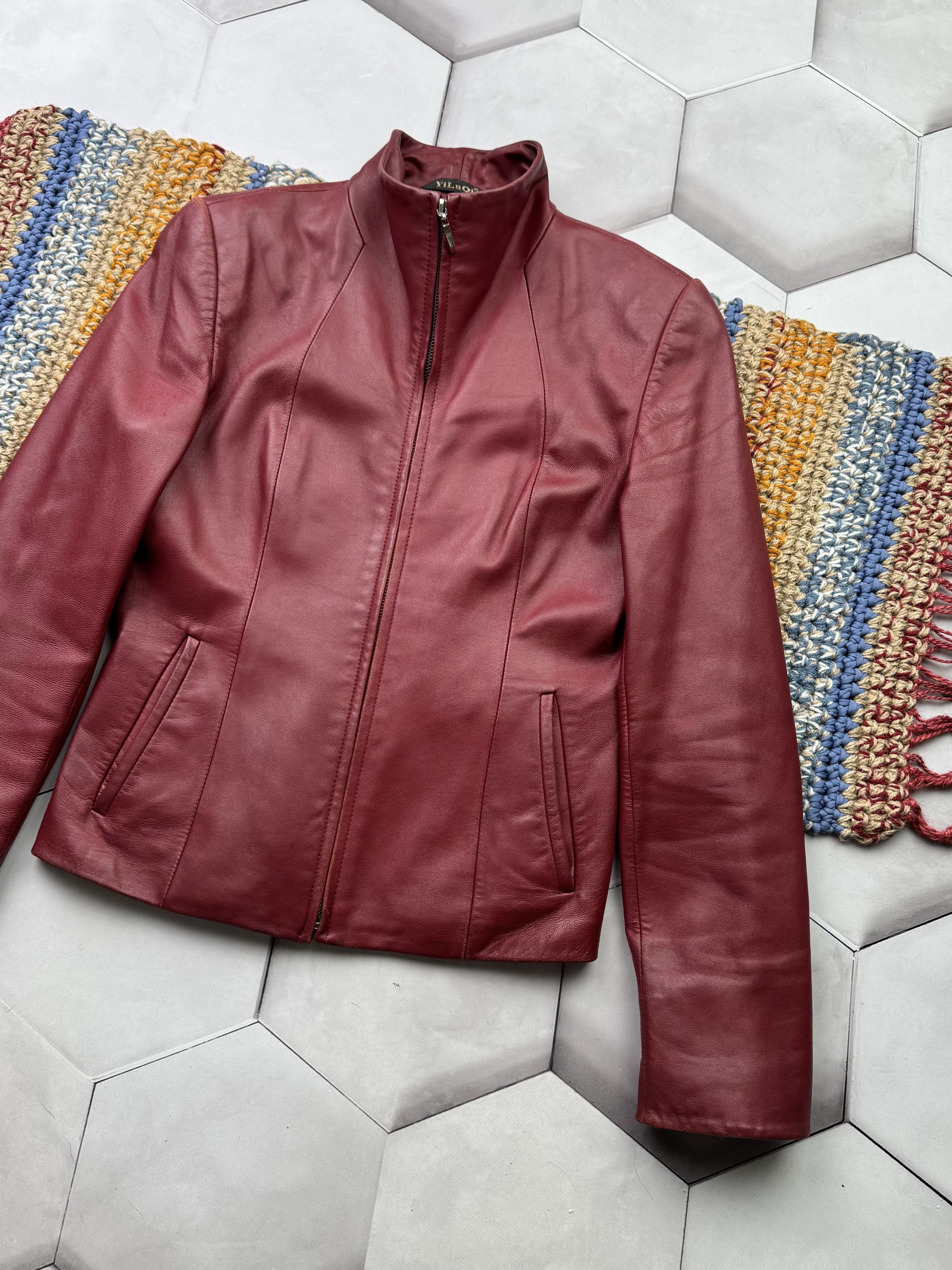 Vintage Vintage Cropped Leather Jacket Size S / US 4 / IT 40 - 3 Thumbnail