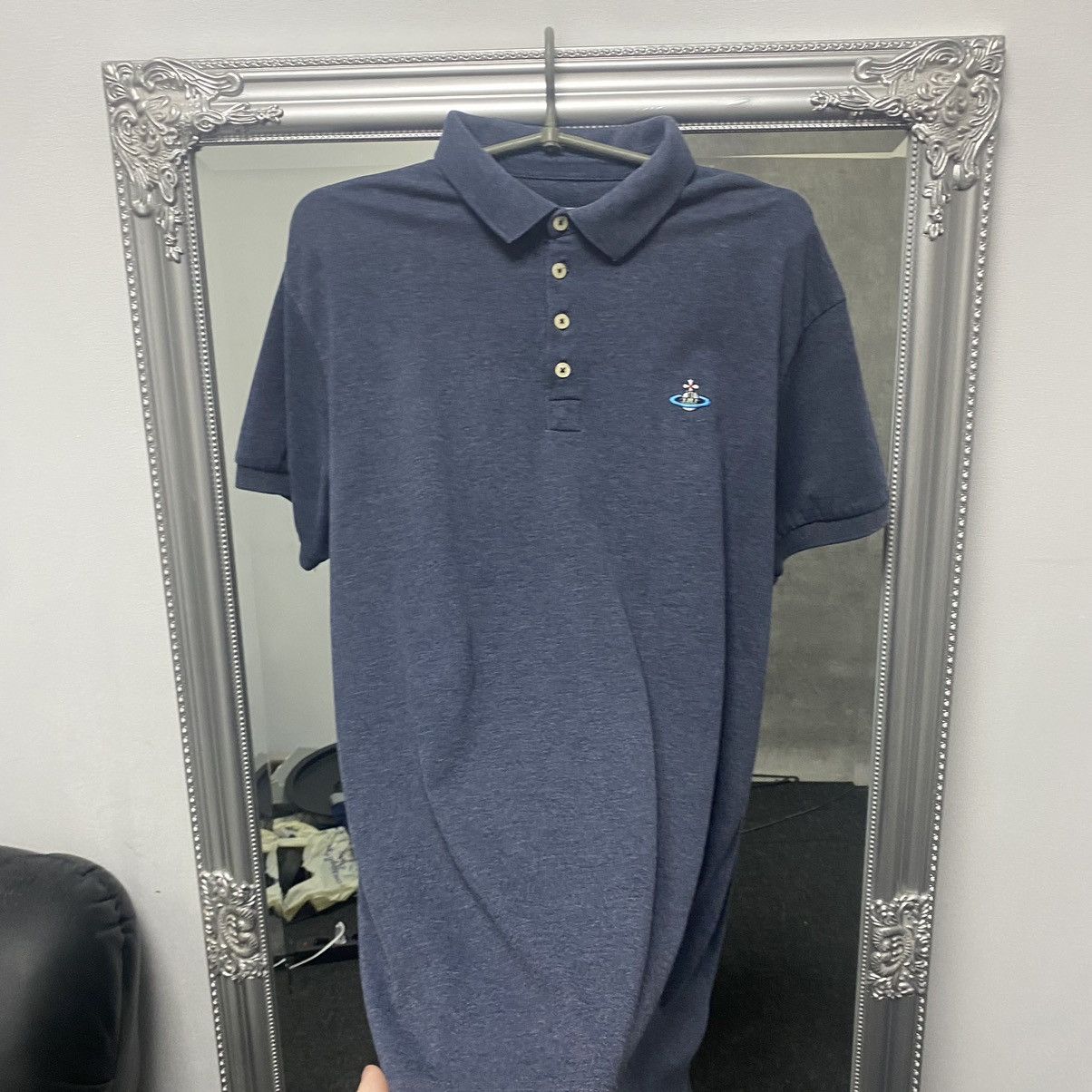 Vivienne Westwood Vivienne Westwood Polo Shirts small Logo vintage Size US L / EU 52-54 / 3 - 3 Thumbnail