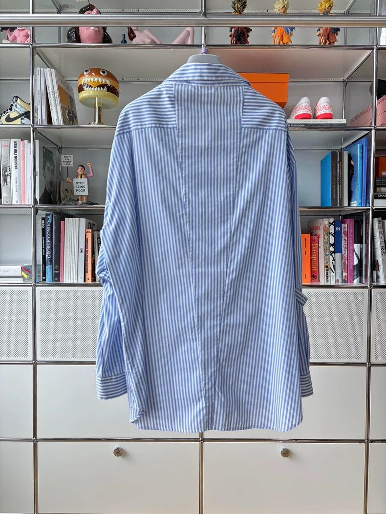 Prada Prada Cotton blue and white striped shirt Size XS / US 0-2 / IT 36-38 - 4 Thumbnail