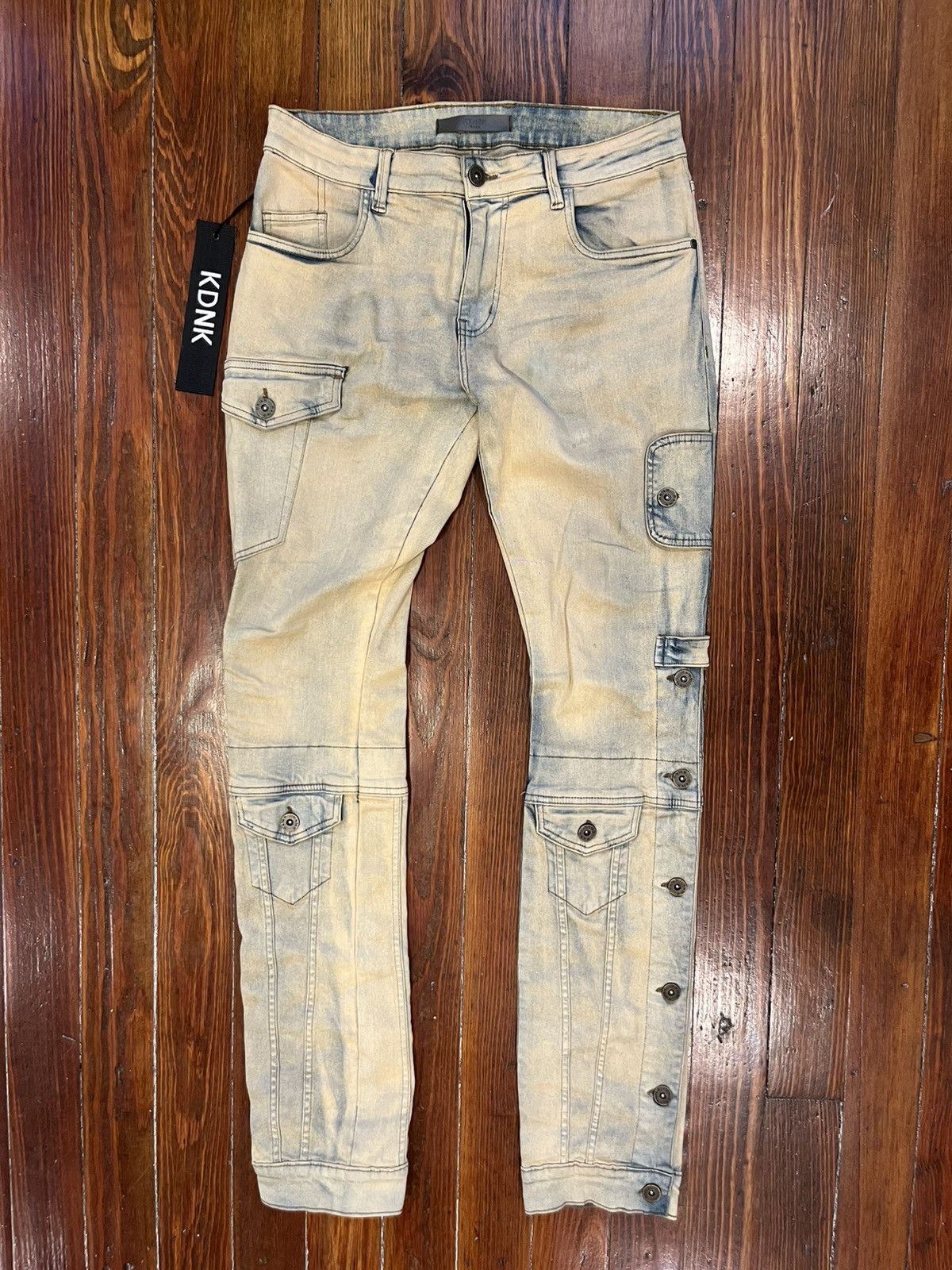 Other KDNK 1141411 Stack Jeans 32 Distressed Cargo Style Stretch Size US 32 / EU 48 - 1 Thumbnail