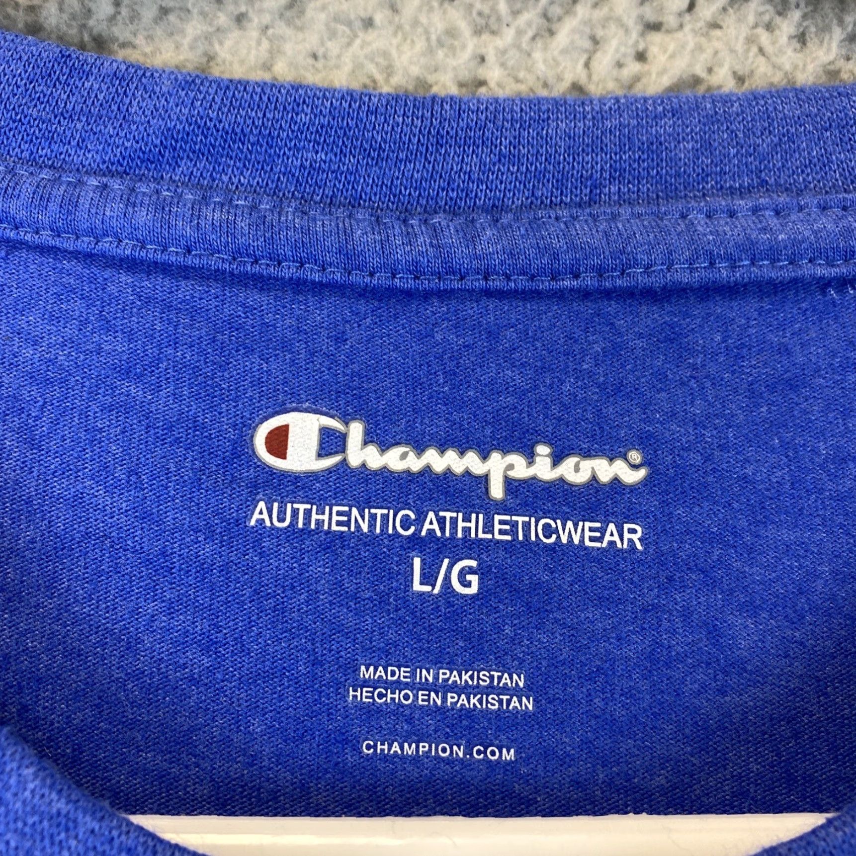 Champion Champion T-Shirt Men L Short Sleeve Graphic Blue / 73-7 Size US L / EU 52-54 / 3 - 4 Thumbnail