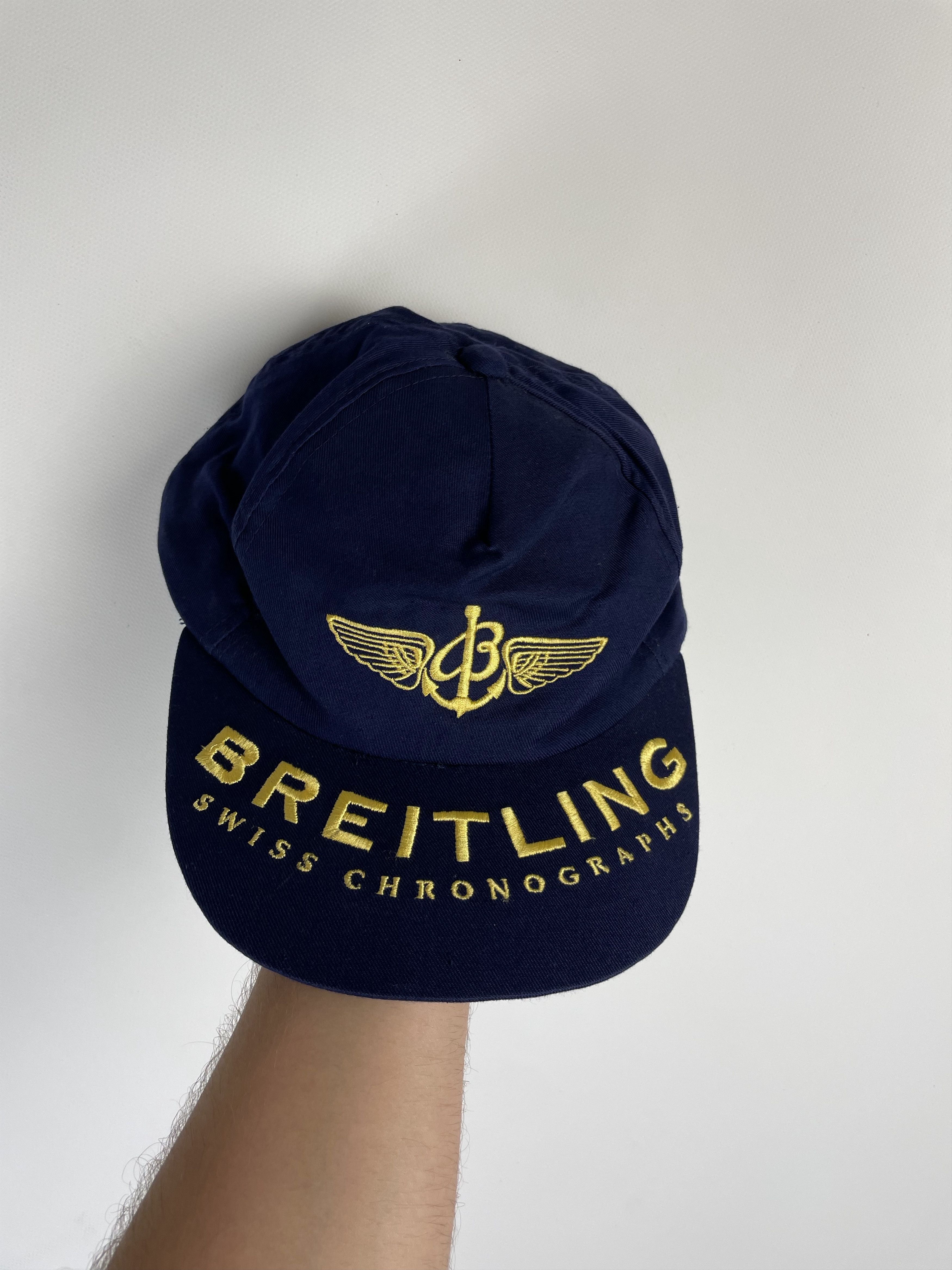 Breitling × Vintage Breitling cap vintage big logo hat Size ONE SIZE - 4 Thumbnail