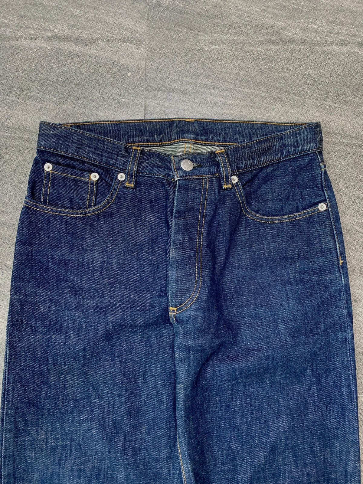 Helmut Lang FREE TAX! 2000s Indigo Classic Cut Denim Jeans Size US 28 / EU 44 - 2 Thumbnail