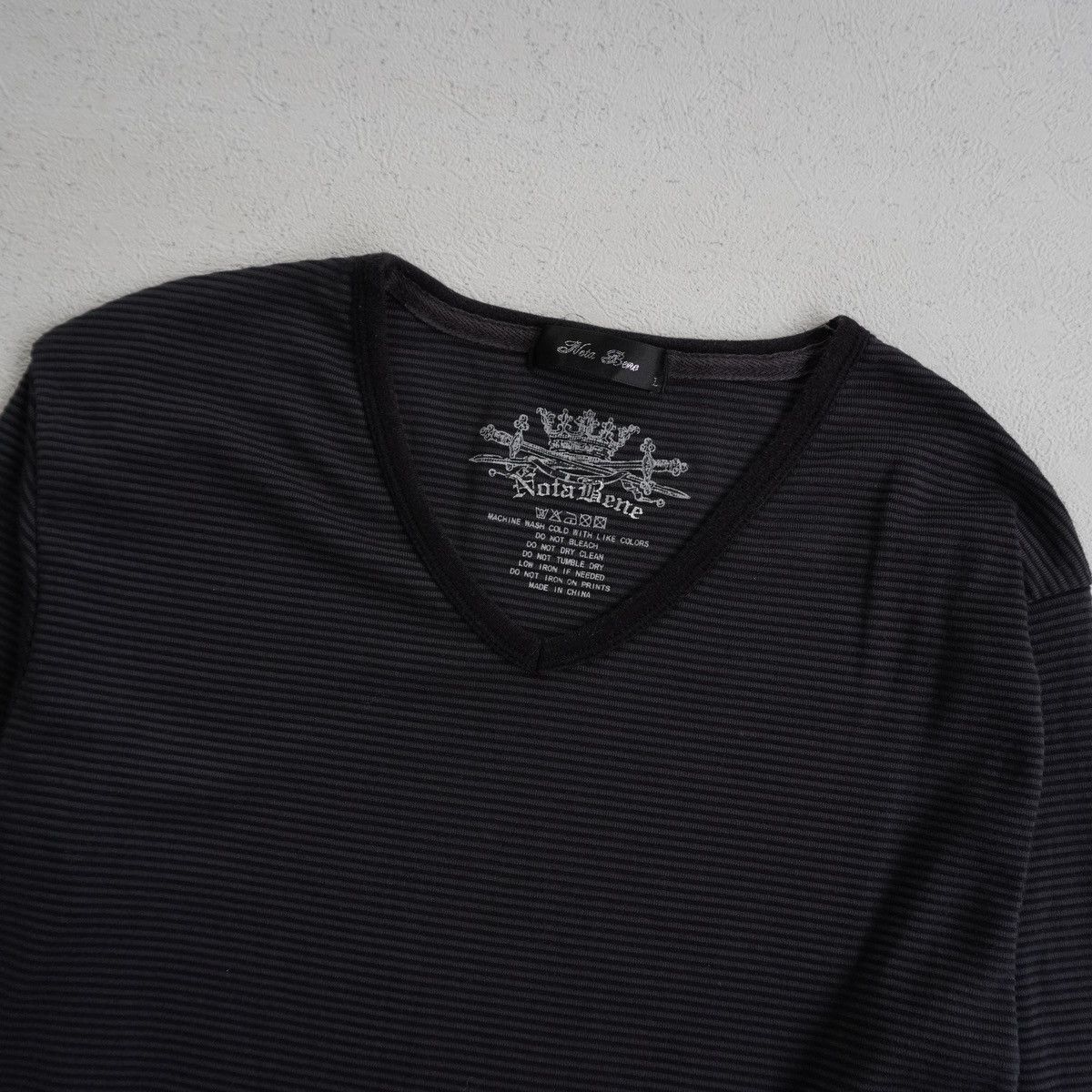 Japanese Notabene Stripe Longsleeve ifsixwasnine LGB style