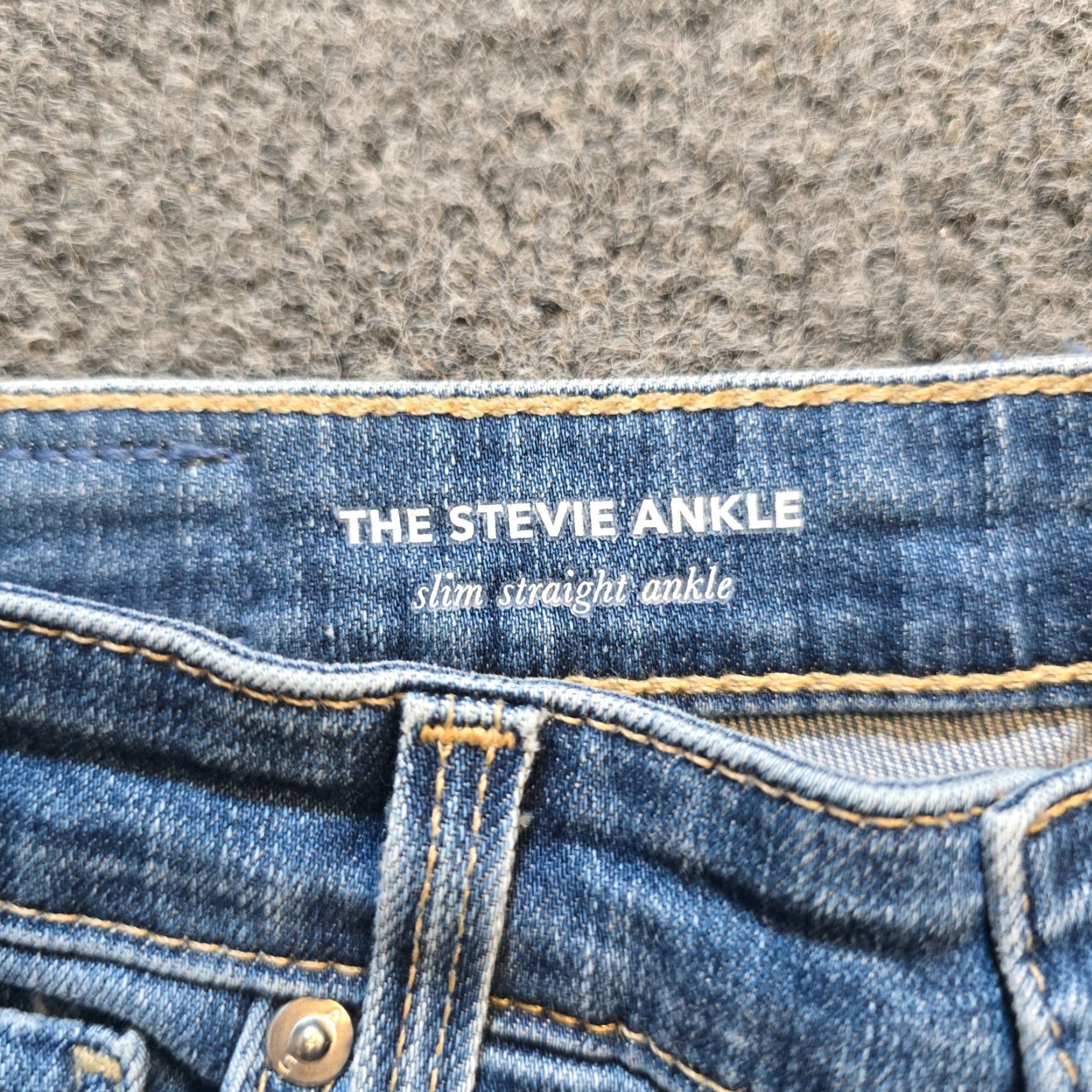 Vintage AG Adriano Goldschmied Jeans Womens Size 25 Blue Stevie Slim Straight Ankle Capsule Denim Pants Capstone Style? Size 42" / US 20 - 4 Thumbnail