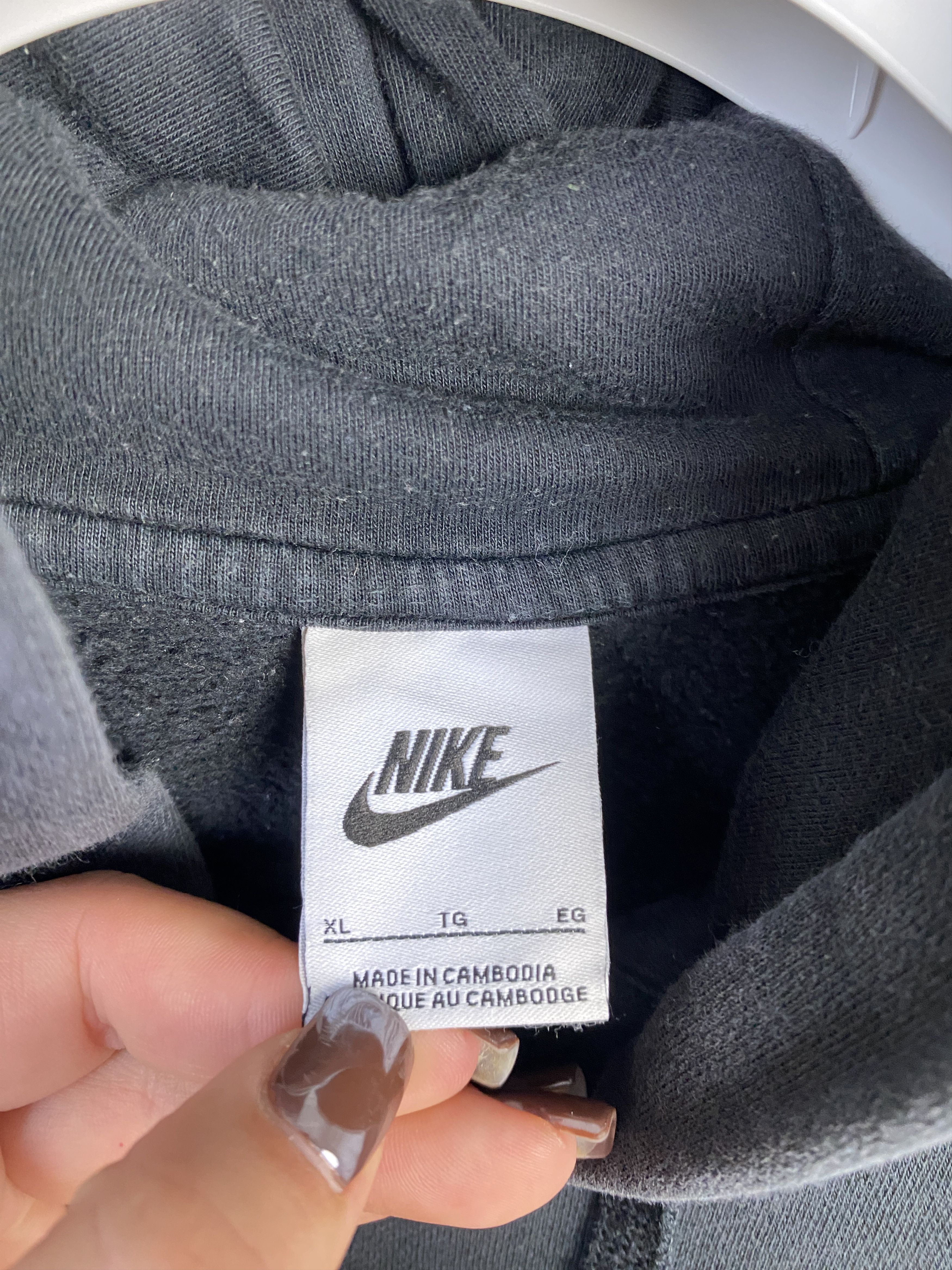 Nike Nike small logo swoosh hoodie skate rap hip hop casual Size US XL / EU 56 / 4 - 3 Thumbnail