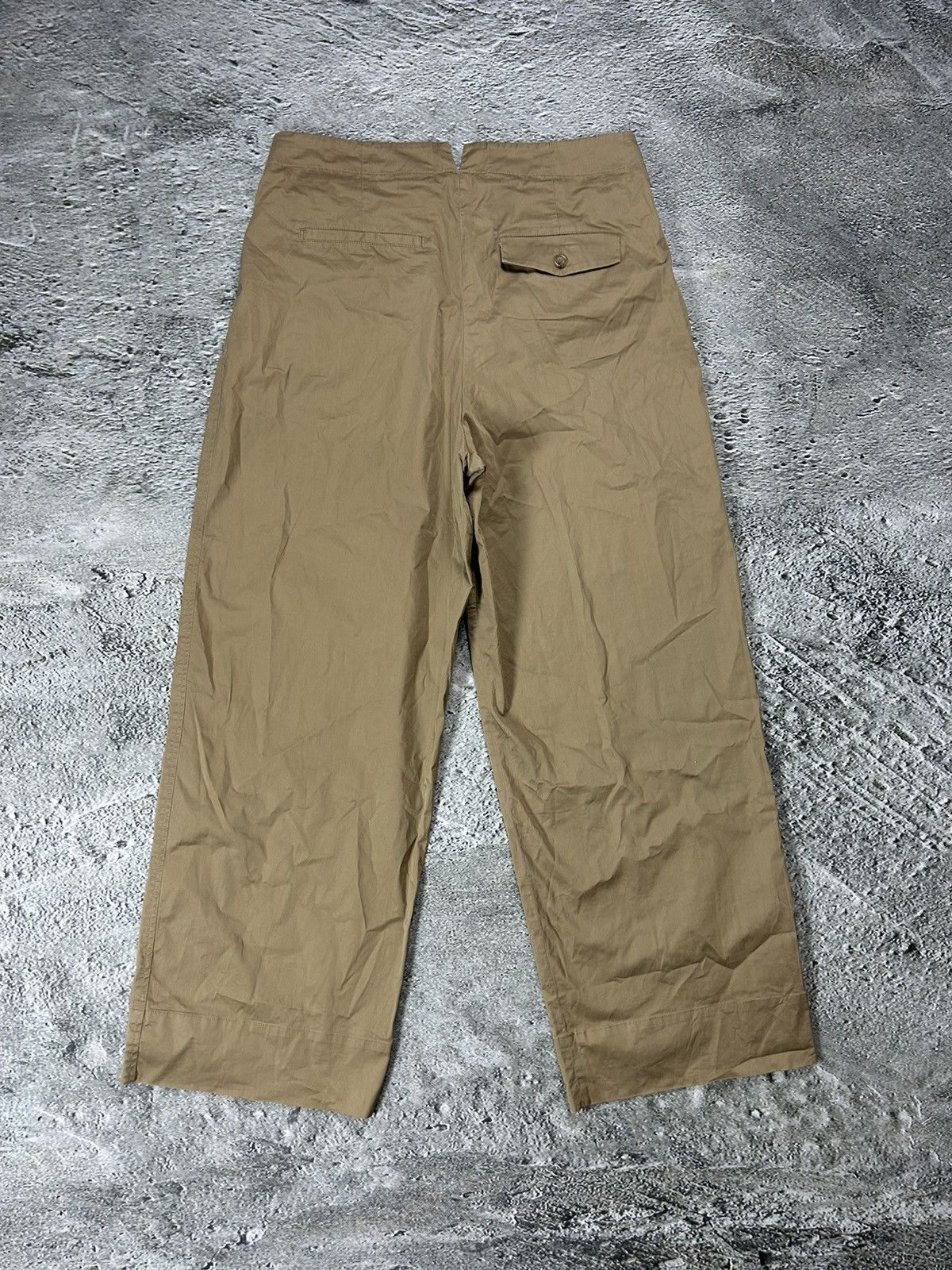 Arket Arket cotton wide leg trousers baggy brown Size 28" / US 6 / IT 42 - 4 Thumbnail