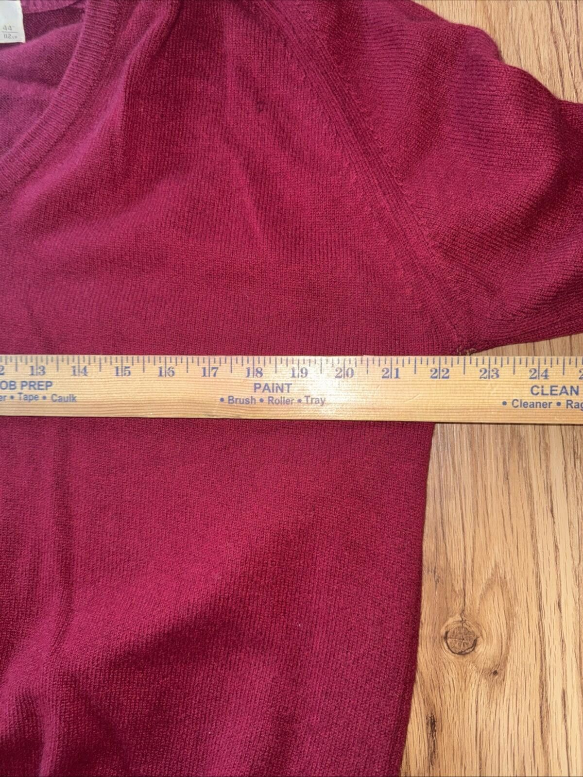 Other Glen Abbey Mens Pure Cashmere Made in IrelandBurgundy Vneck Size US XL / EU 56 / 4 - 5 Thumbnail