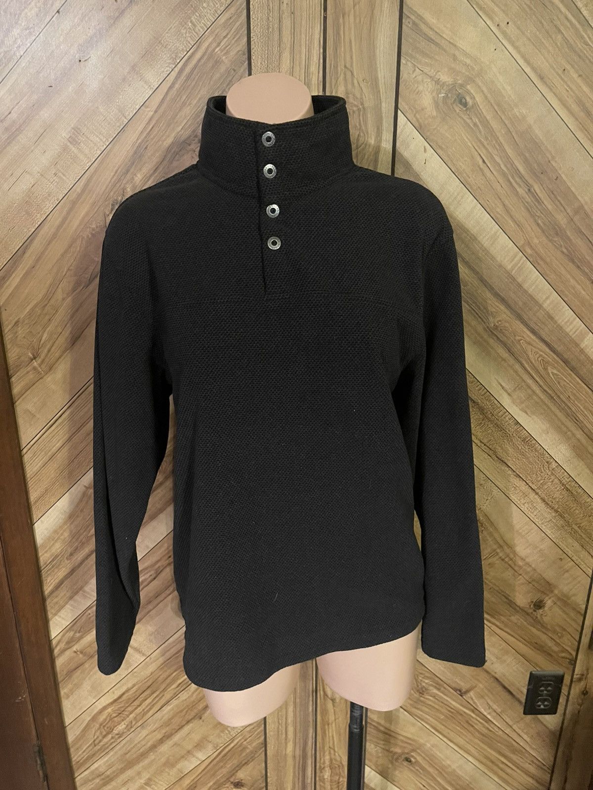 Redhead Red Head Brand Co Thermal Knit Small Black Long Sleeve Shirt Size US S / EU 44-46 / 1 - 2 Thumbnail