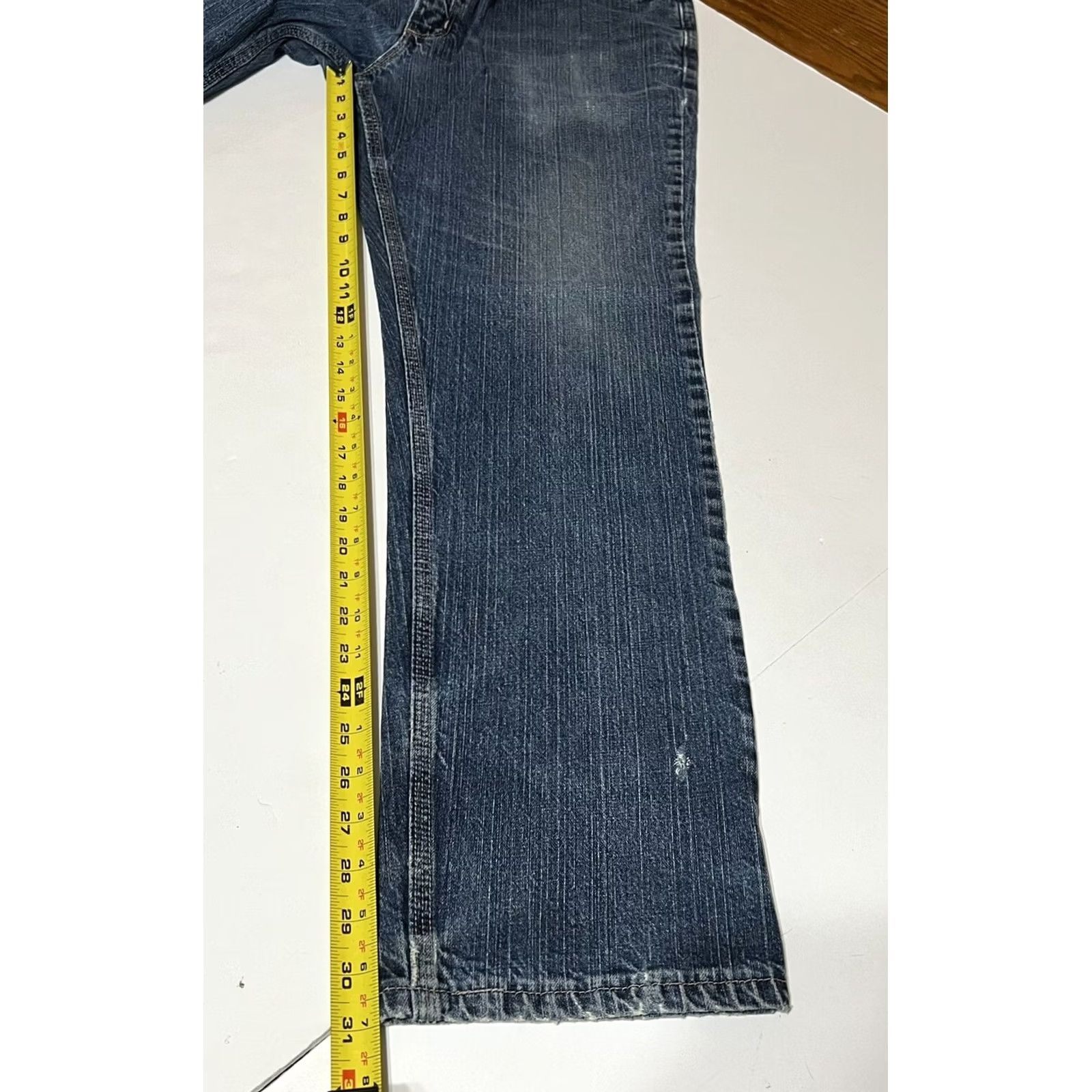 Carhartt Carhartt FR Jeans Mens 36x31 Blue Straight Fit Work Flame Resistant Distressed Denim Cotton Blend Steel Logo Regular Rise Mens Regular Size US 36 / EU 52 - 6 Thumbnail
