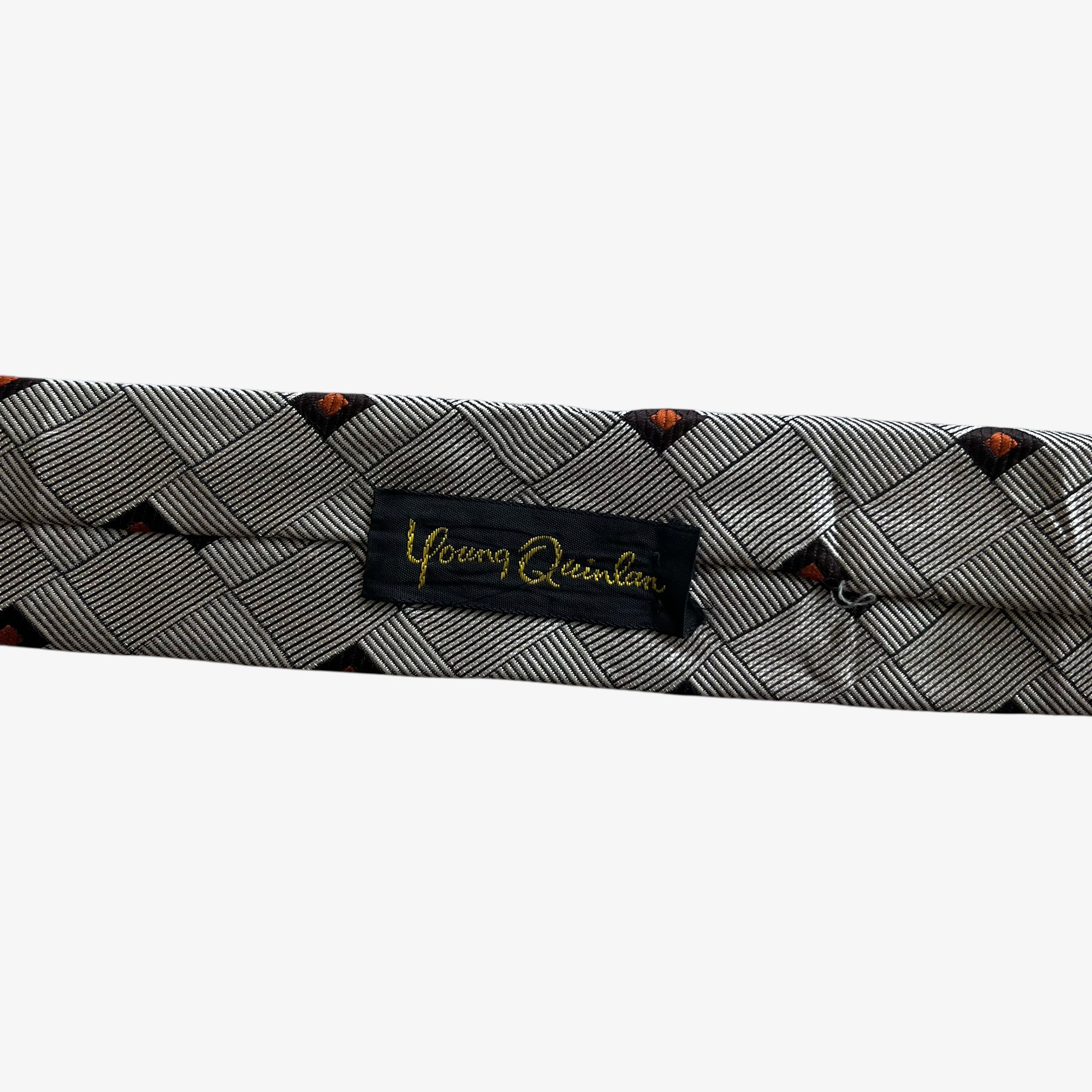 Givenchy Vintage 80s Givenchy Gentlemen Abstract Striped Print Tie Size ONE SIZE - 4 Thumbnail